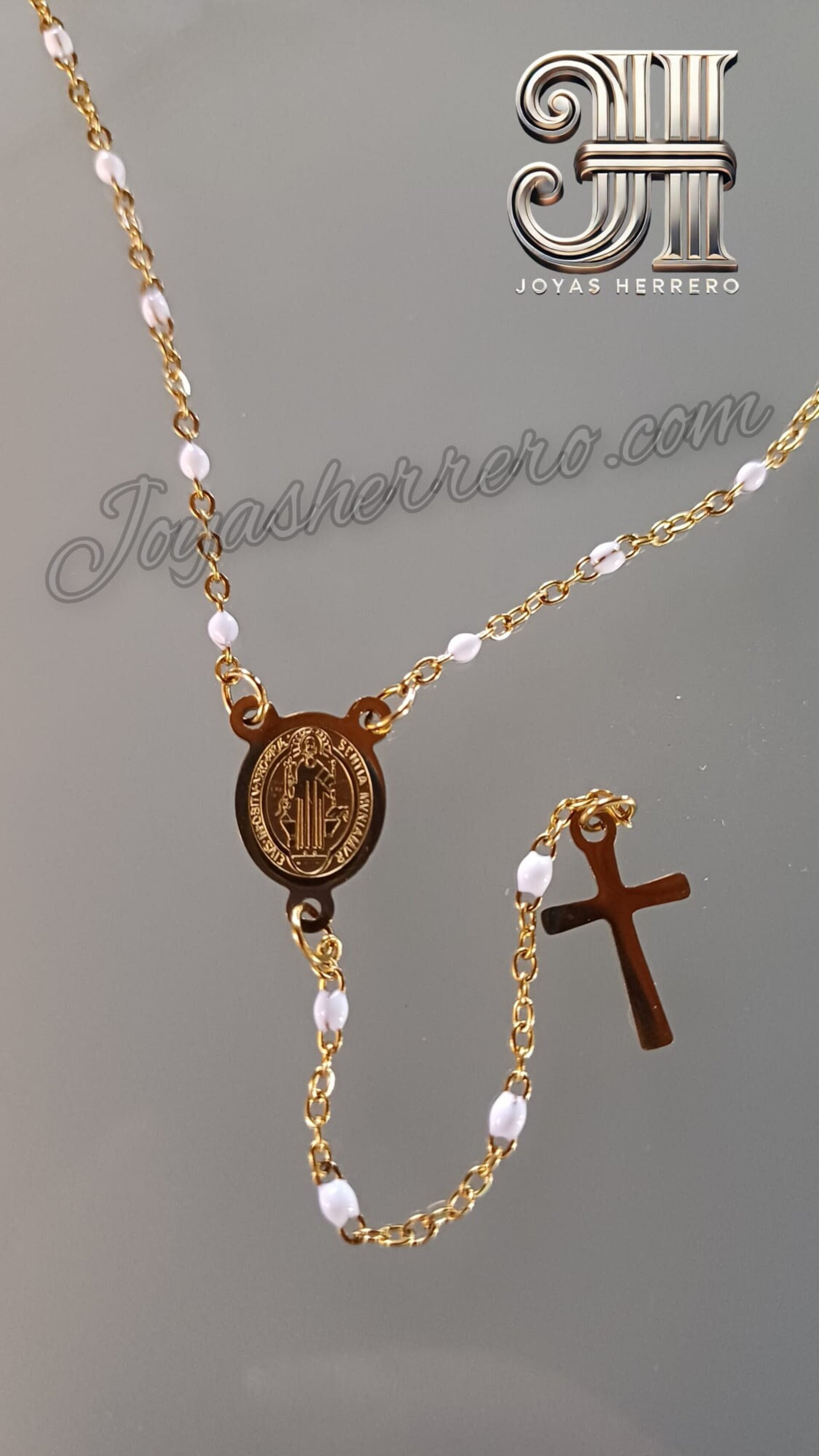Pulsera Rosario Acero Dorado - 6