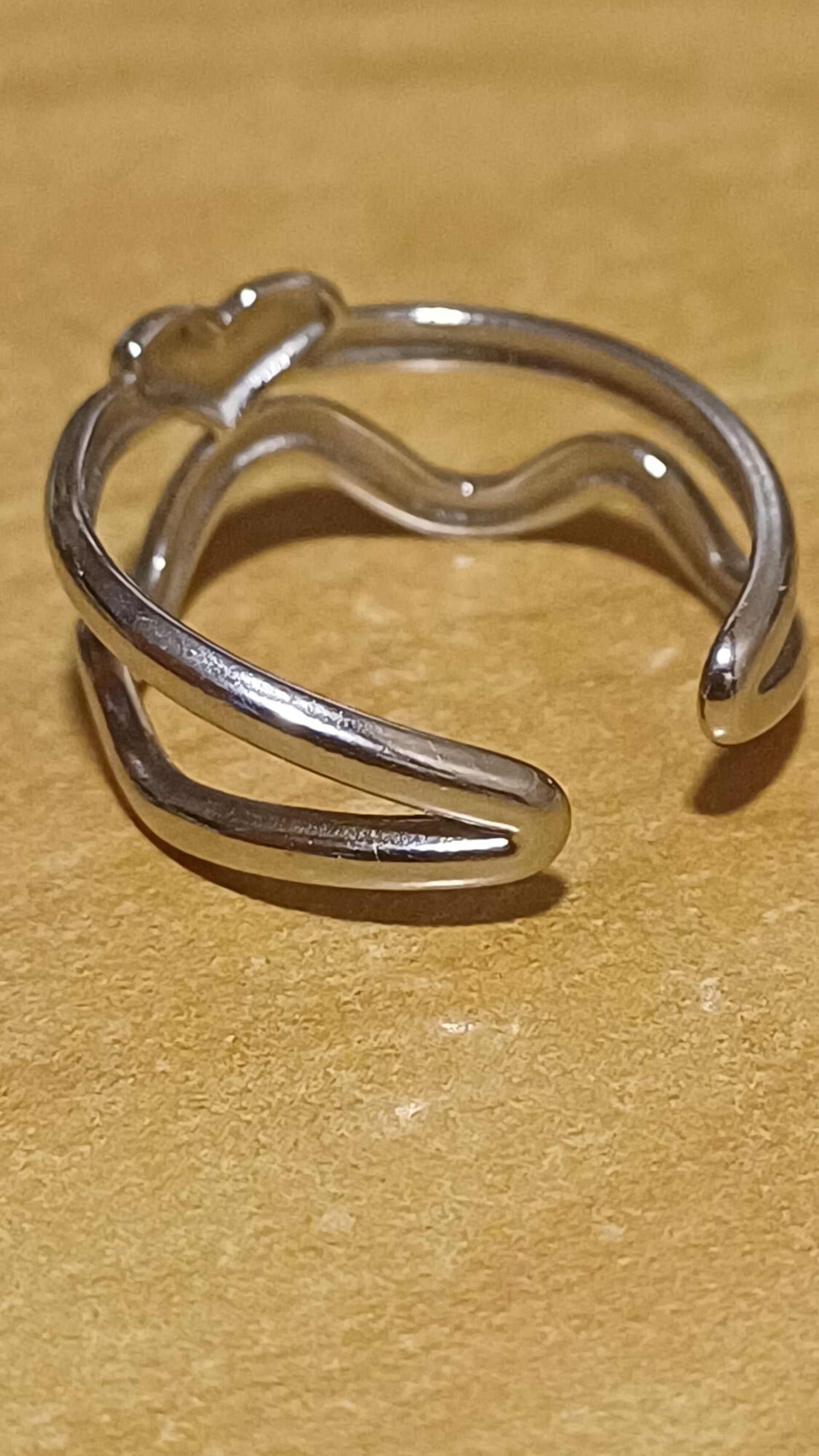 Anillo Ola de Amor – Acero Quirúrgico Ajustable - 3