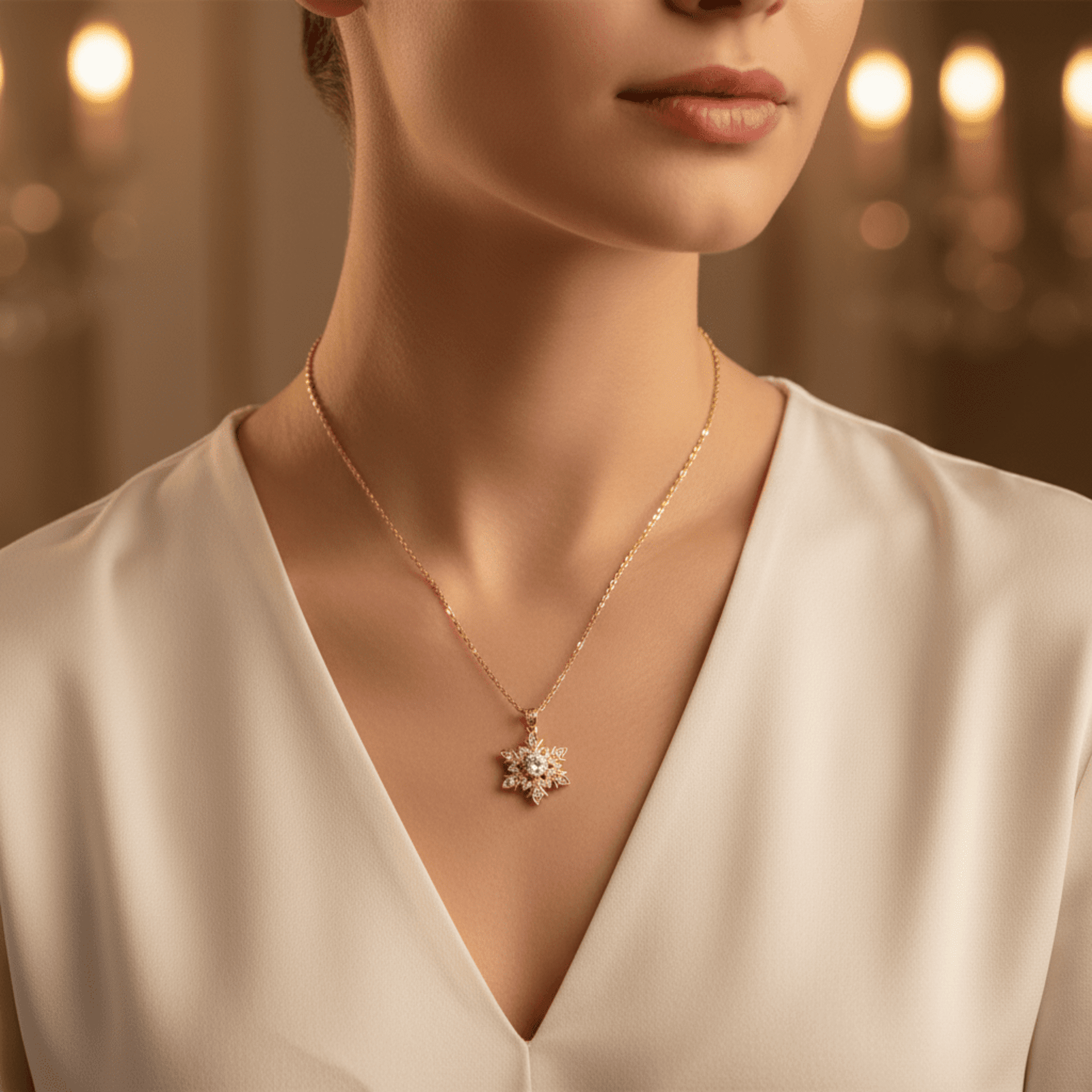 Collar Copo de Nieve – Acero Quirúrgico - 2