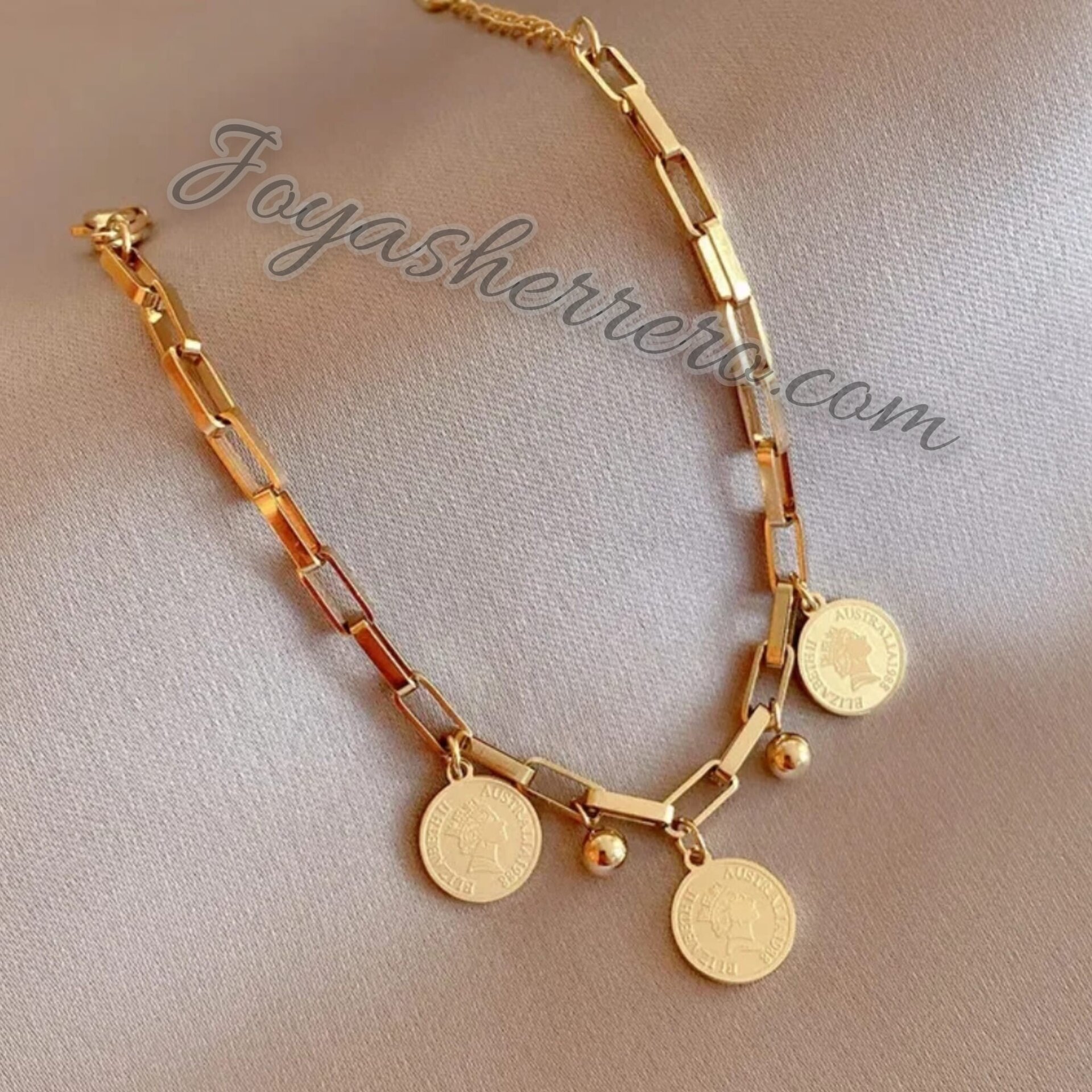 Pulsera Monedas Isabelinas Gold - 6
