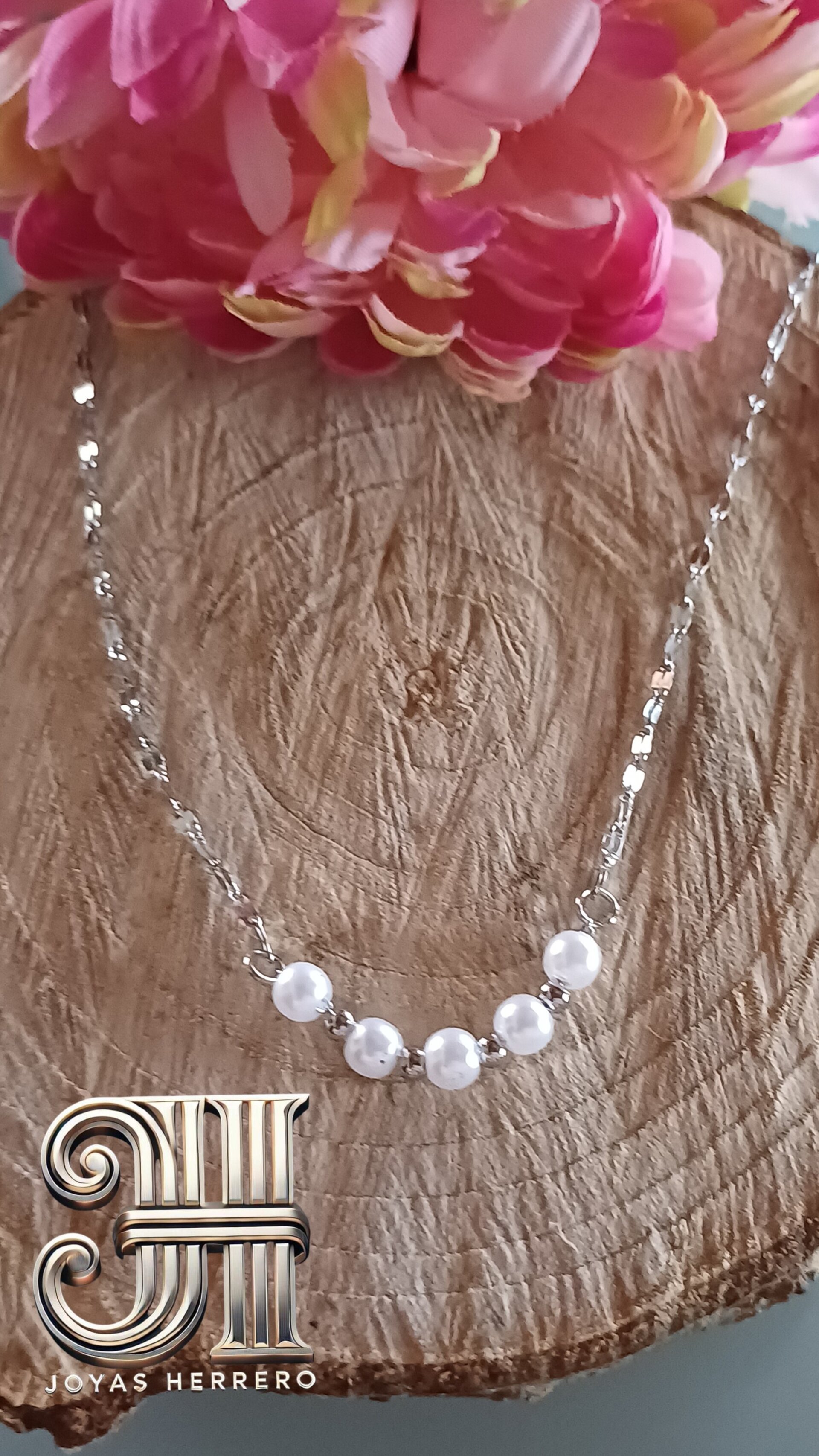 Collar Perla Serena - Acero Quirúrgico en Oro o Plata - 4