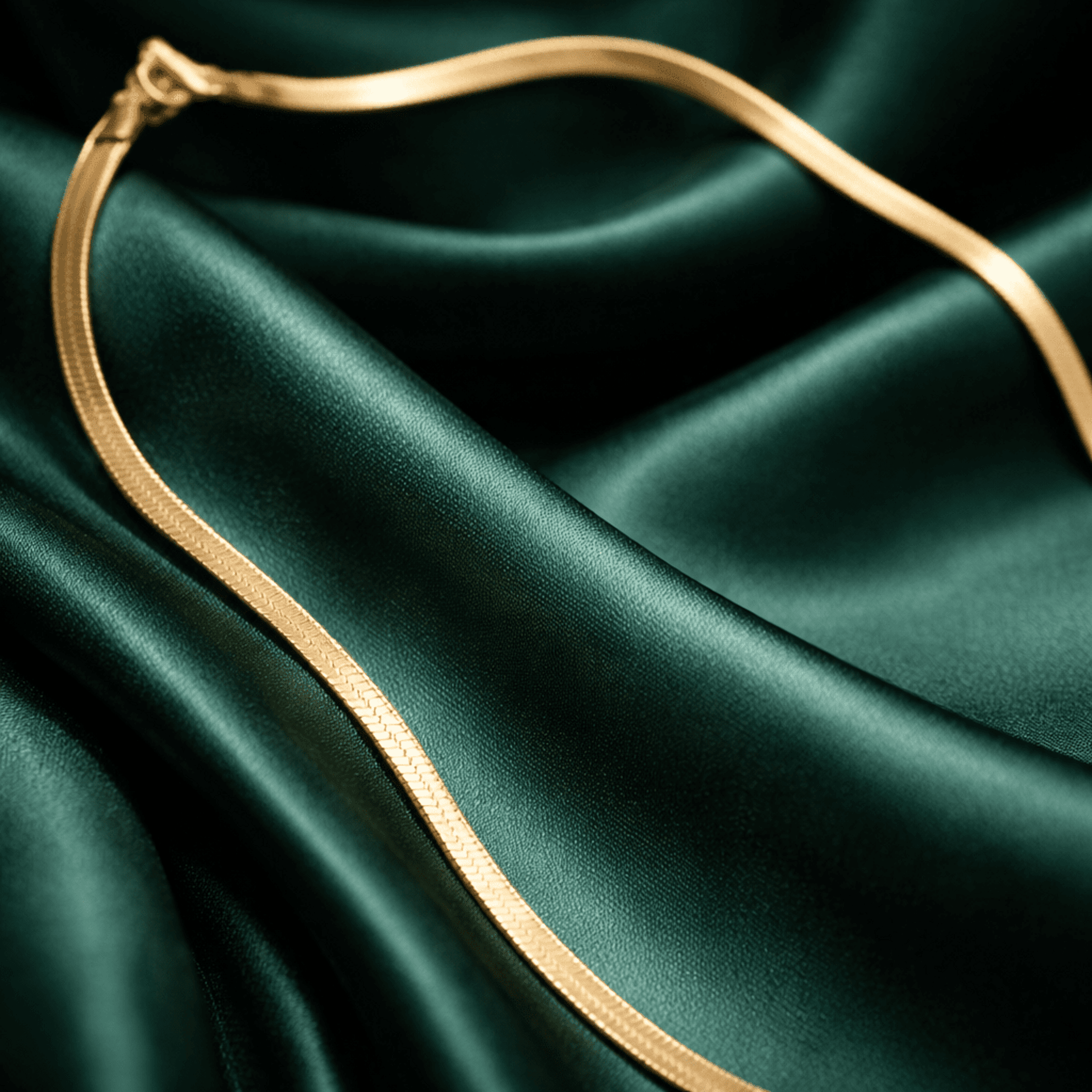 Cadena Snake de Acero Quirúrgico Chapada en Oro 18K - 2