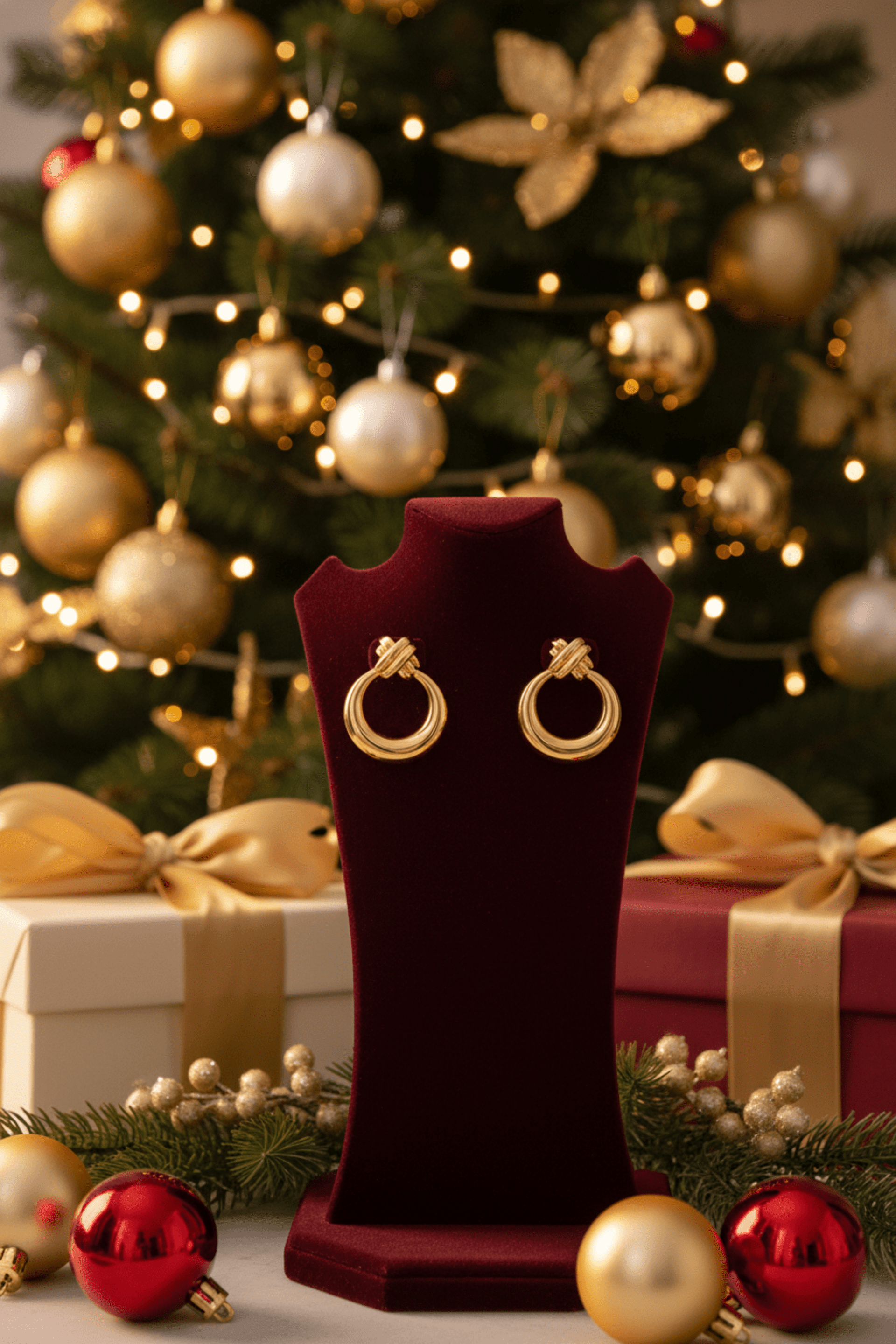 Pendientes Aurea Nudo Eterno - 3