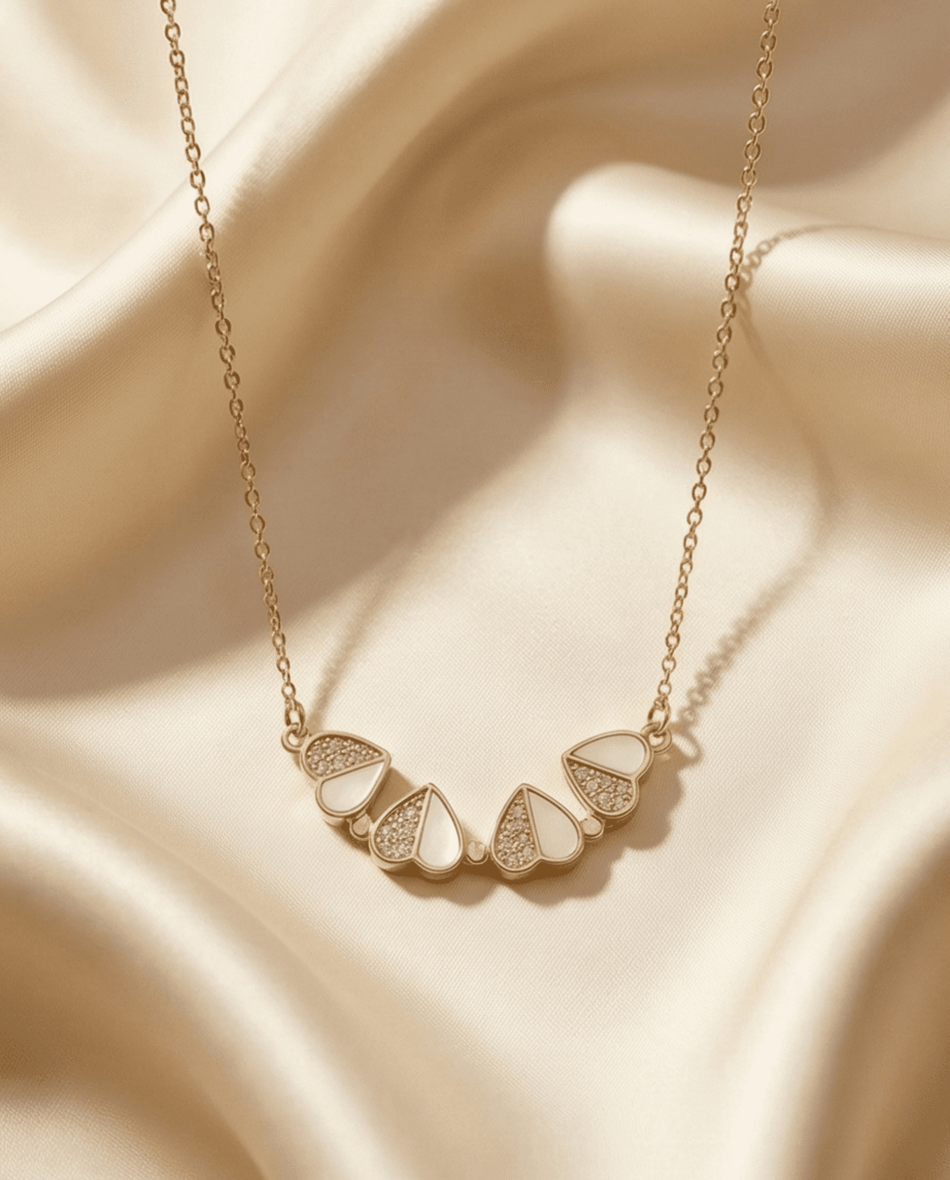 Collar Trébol Mágico 2 en 1 - Acero Quirúrgico Dorado - 4