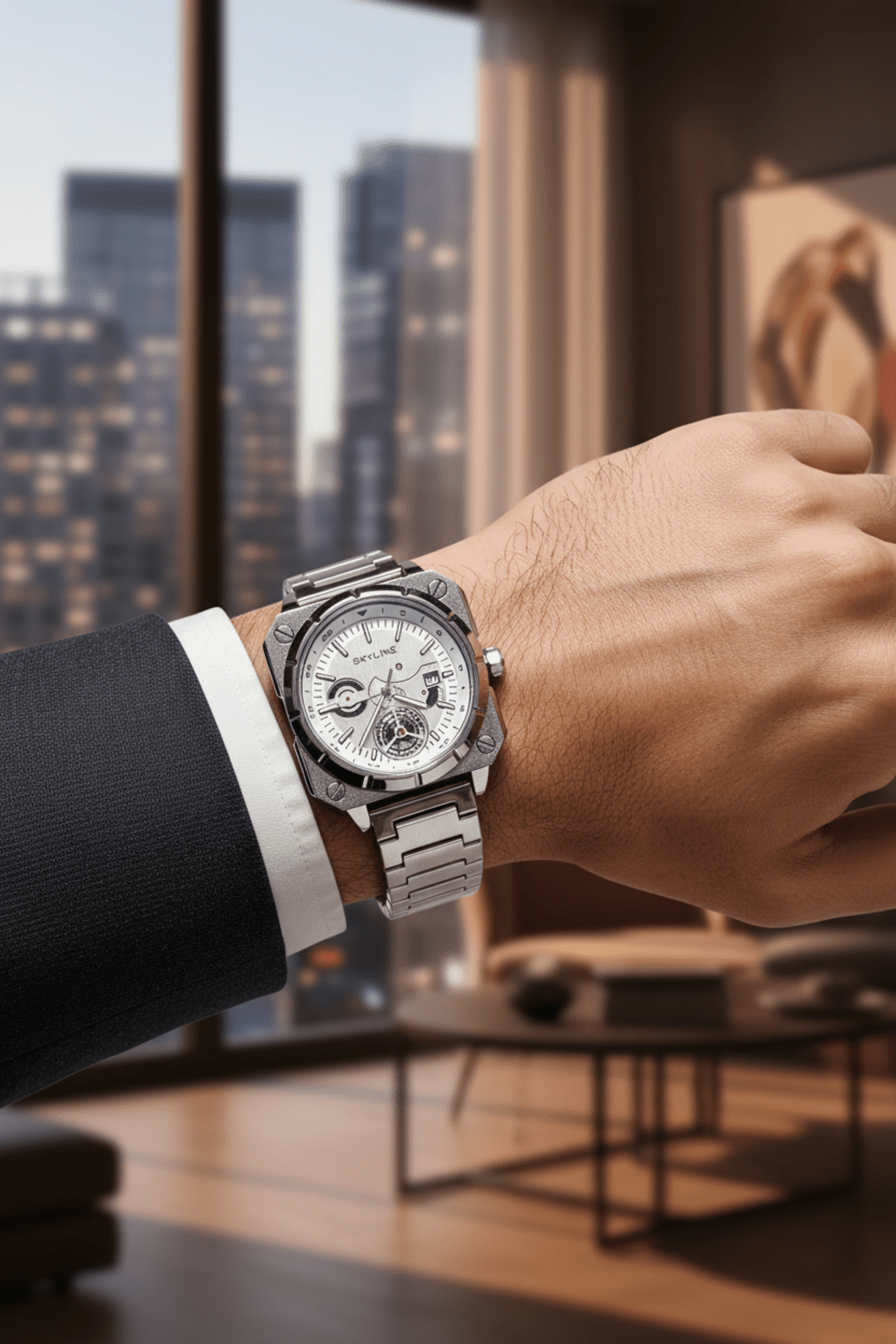 Reloj Skyline Acero Quirúrgico Gran Legado - 2