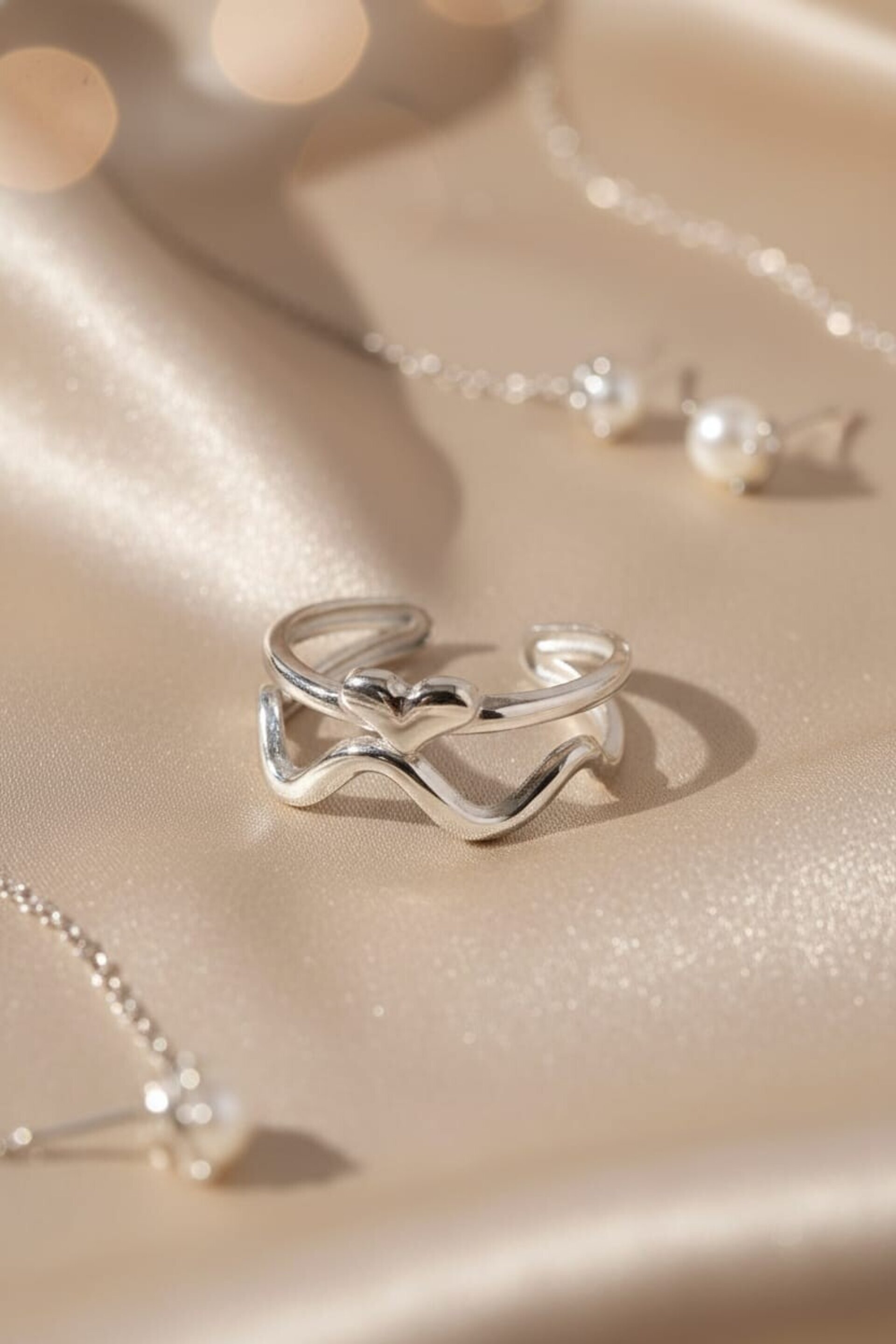 Anillo Ola de Amor – Acero Quirúrgico Ajustable - 3