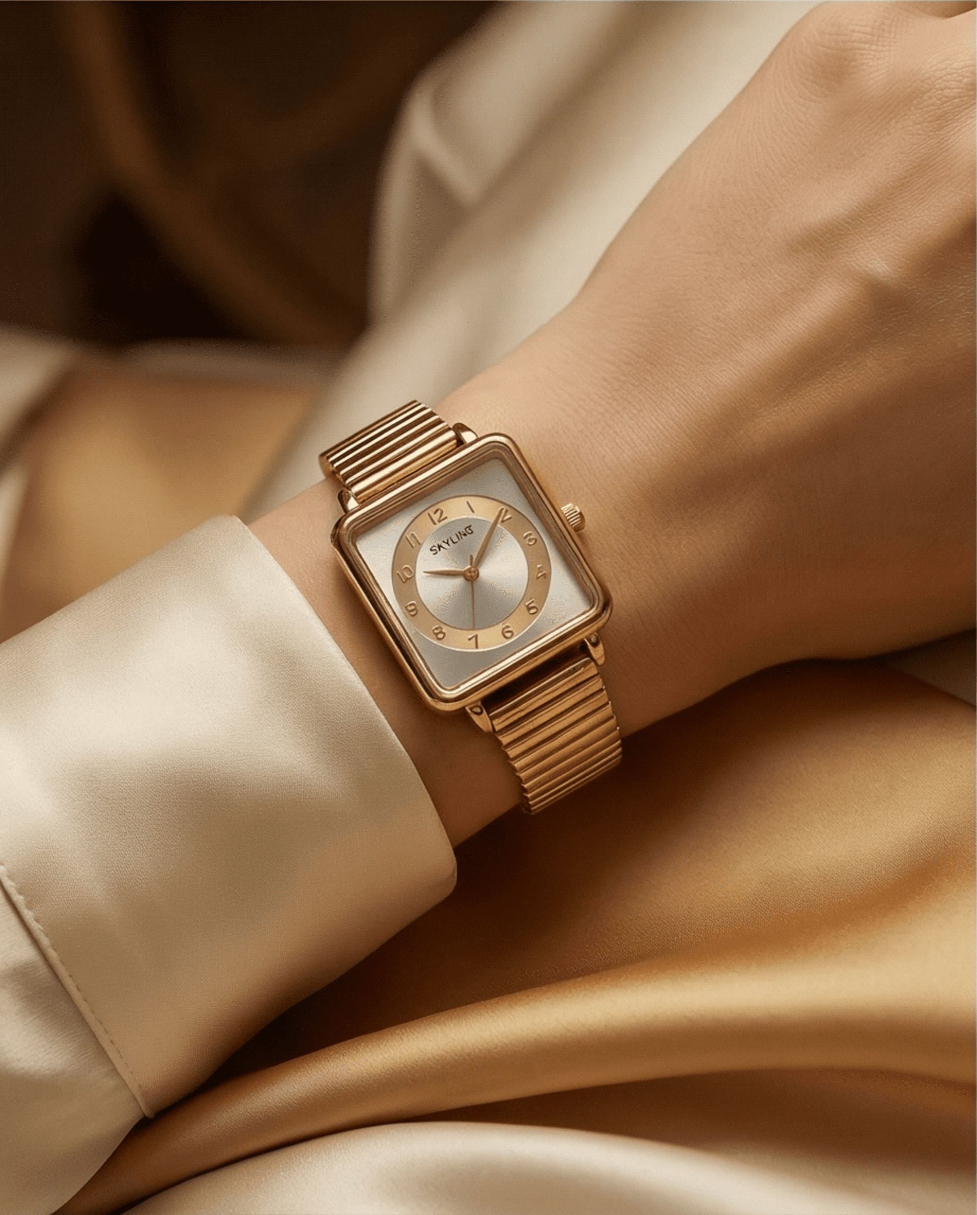 Reloj de Mujer Skyline – Elegancia en Dorado - 3