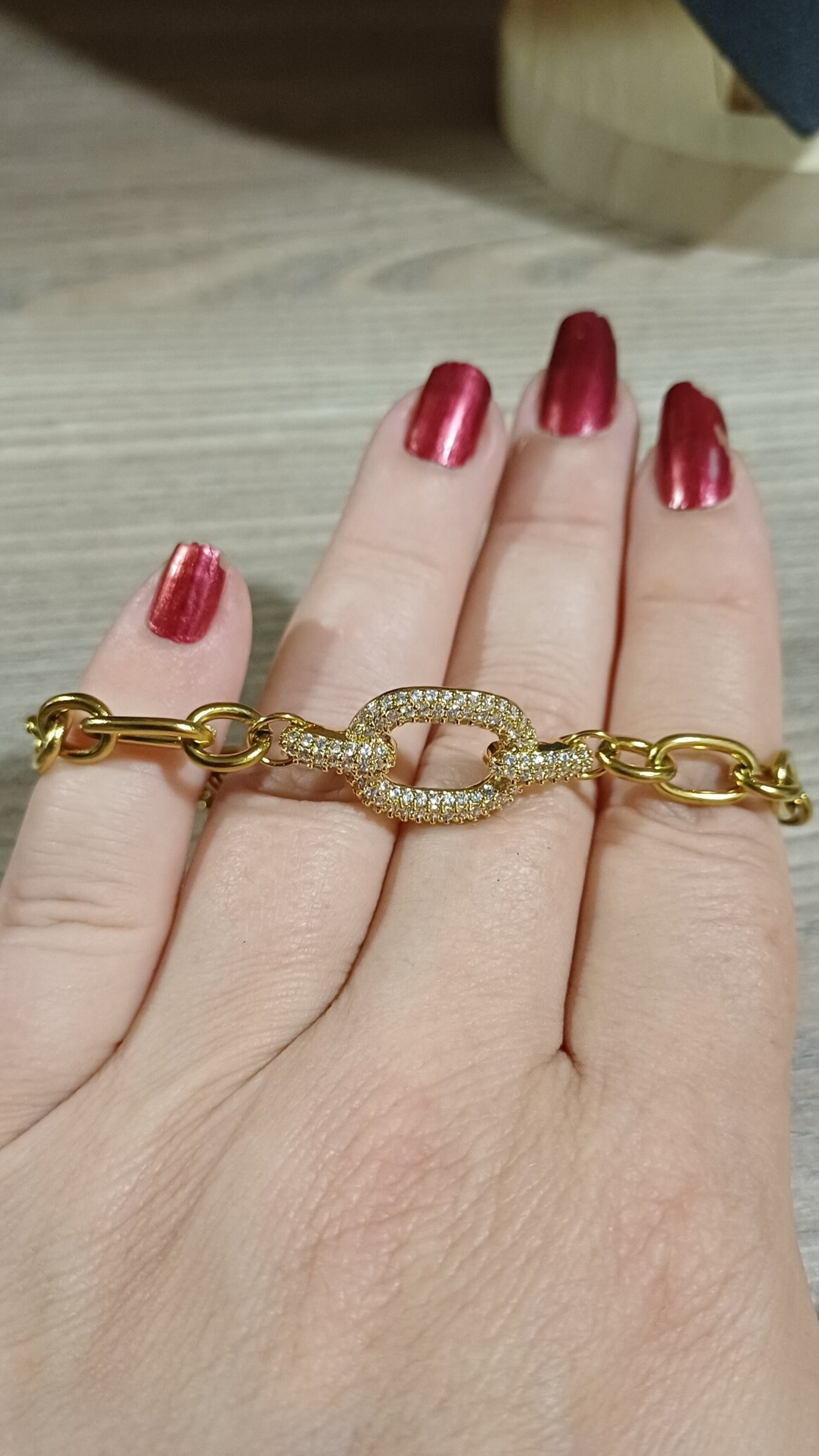 Pulsera Eslabón Brillante Leonor - 1