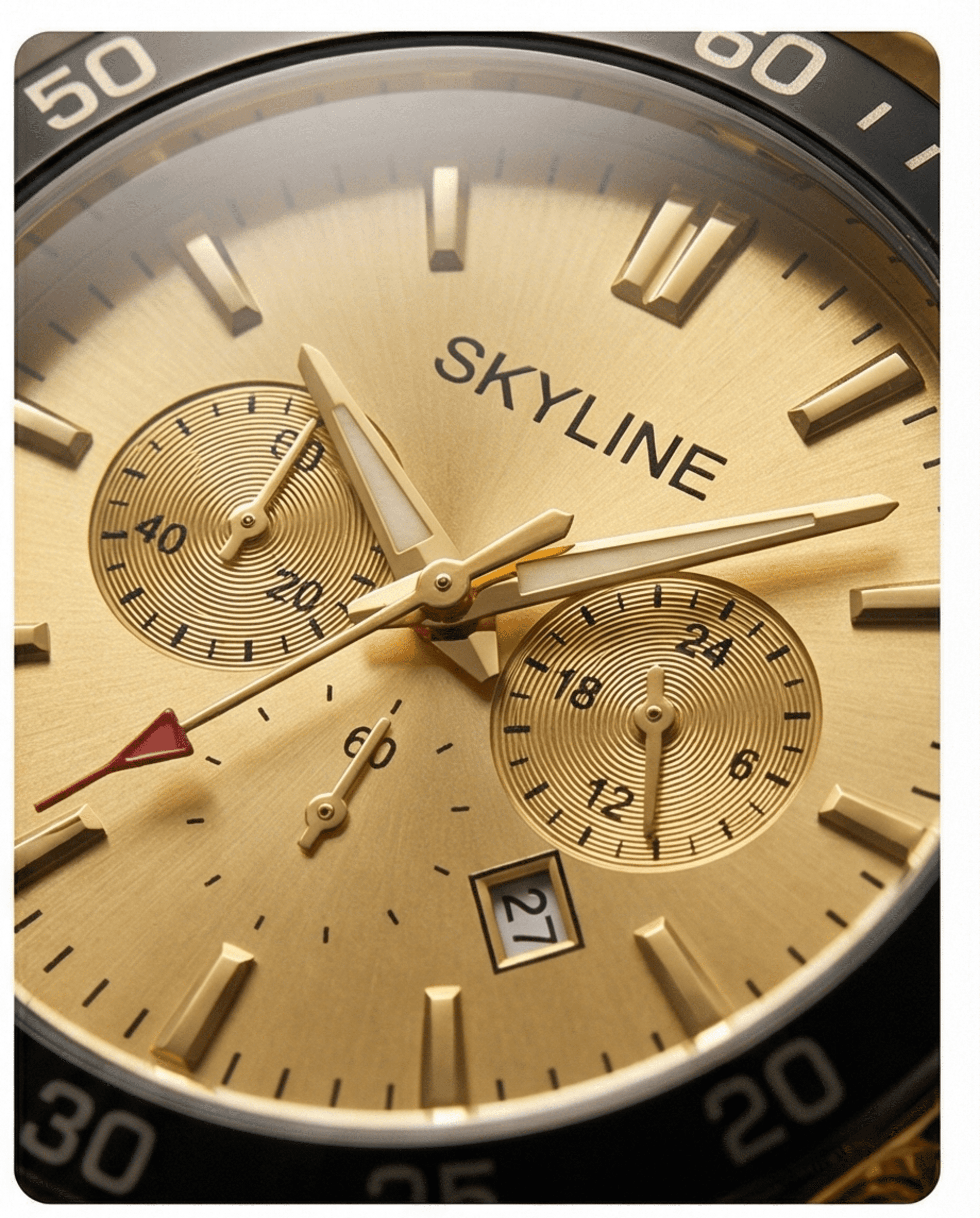 Reloj Skyline Cronógrafo Oro - Modelo Bayrom - 6