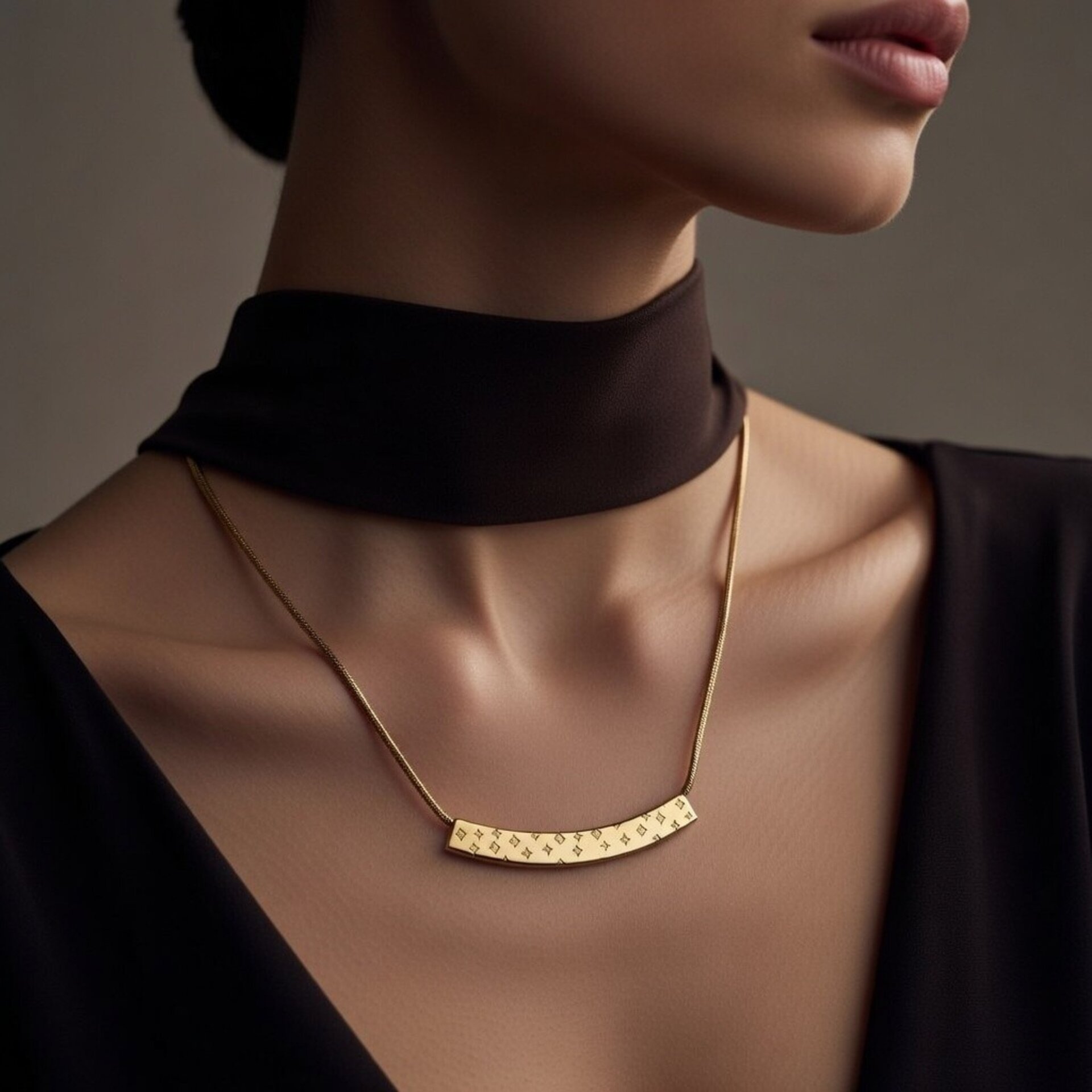 Gargantilla Aurea Signum – Acero Quirúrgico Dorado - 2