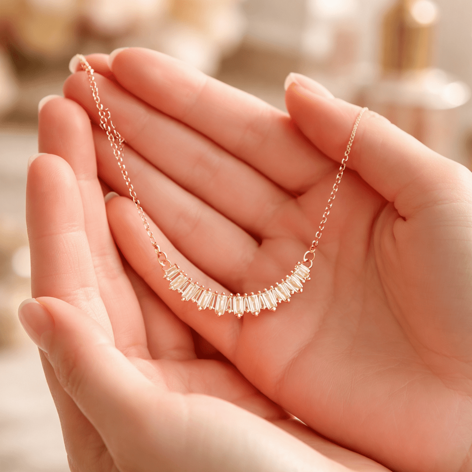 Collar Aura de Luz – Acero Quirúrgico Chapado en Oro 18K - 4