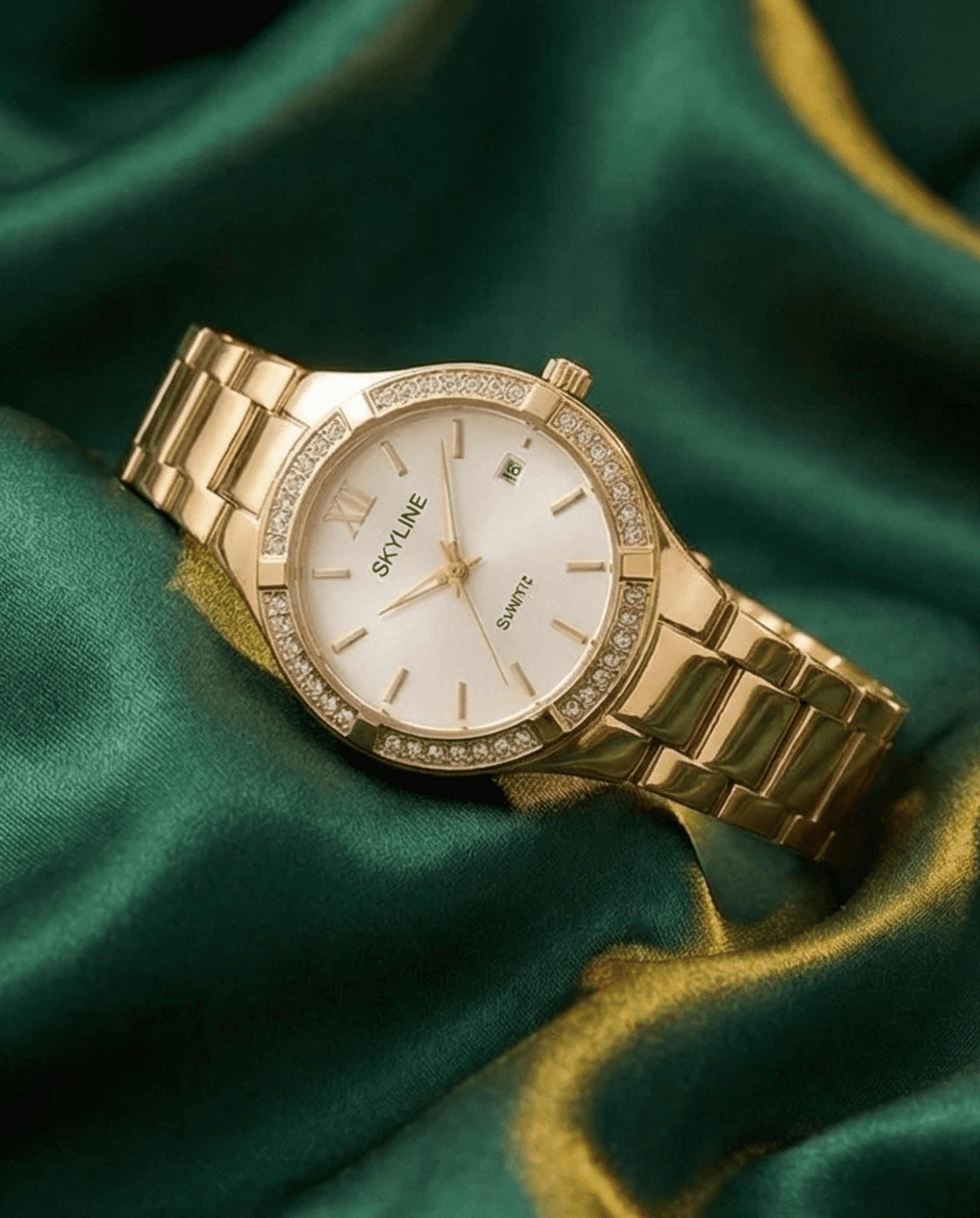 Reloj Skyline Mujer Gold – Lujo que ilumina cada momento - 2