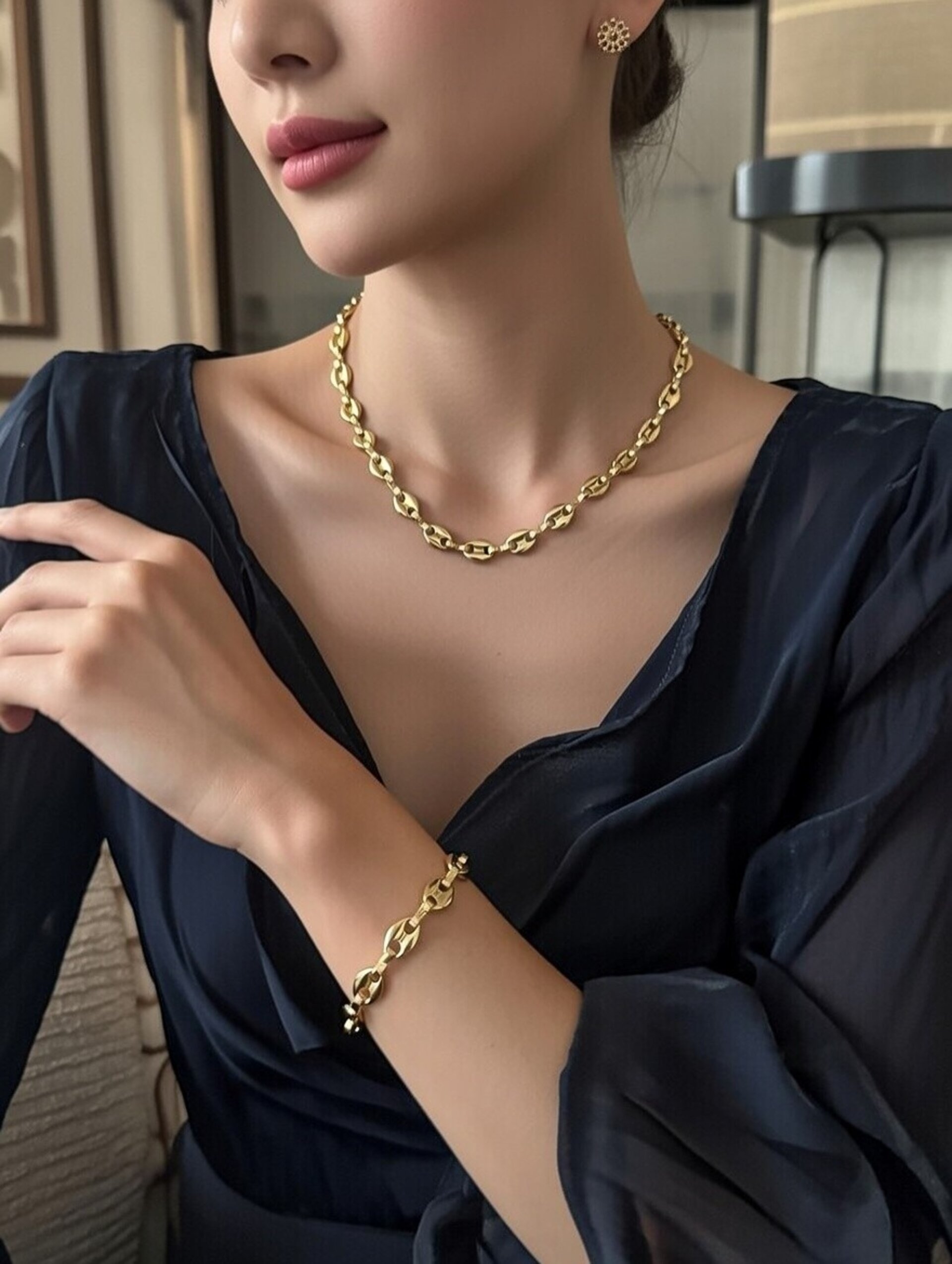 Coffe Bean Gold Set - - 2