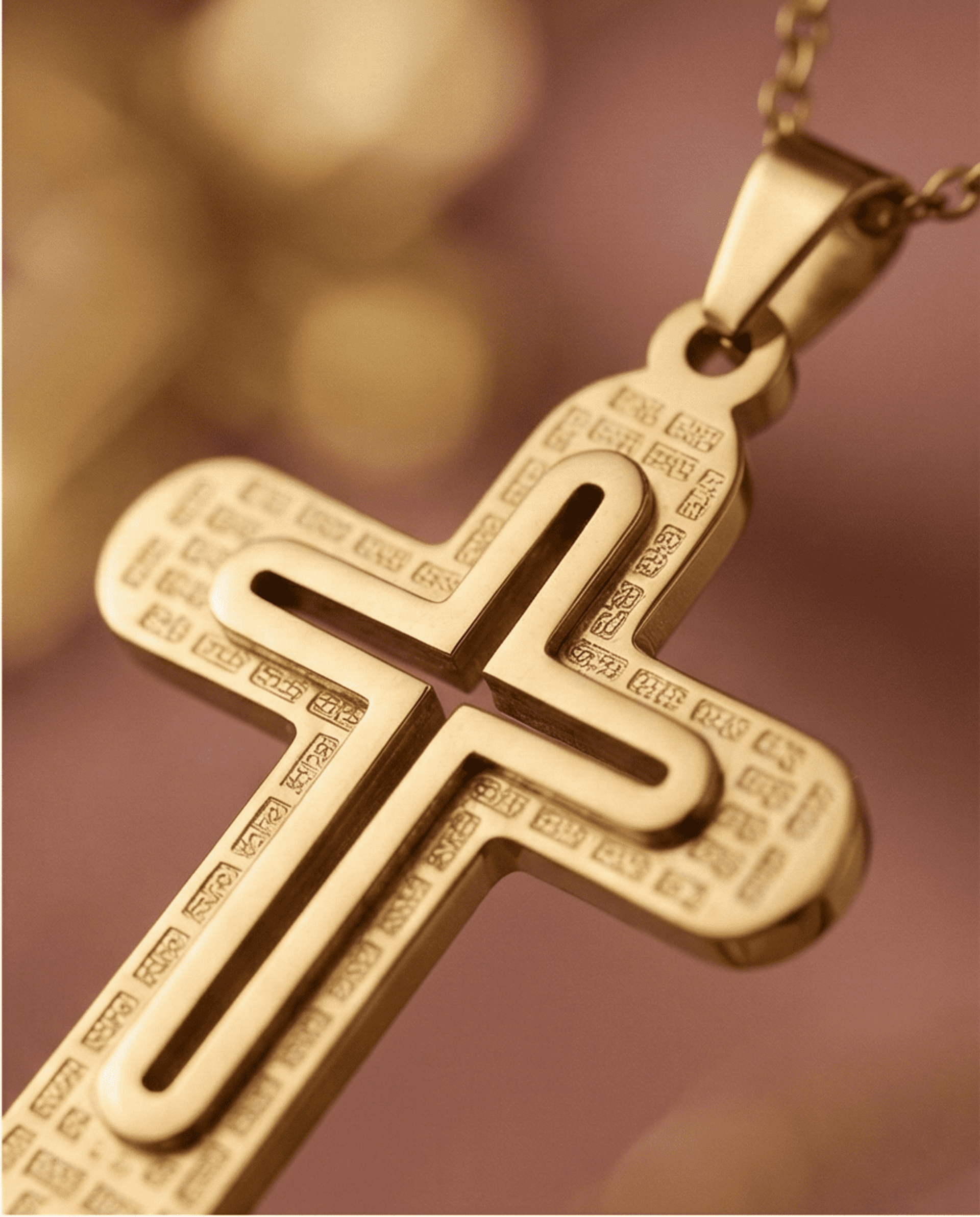 Crucifijo exclusivo - chapado en oro 18klt - 2