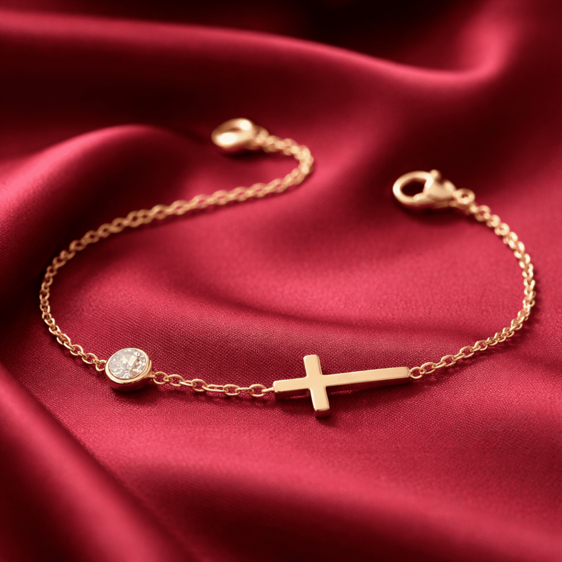Golden Faith – Pulsera Cruz 316L - 4