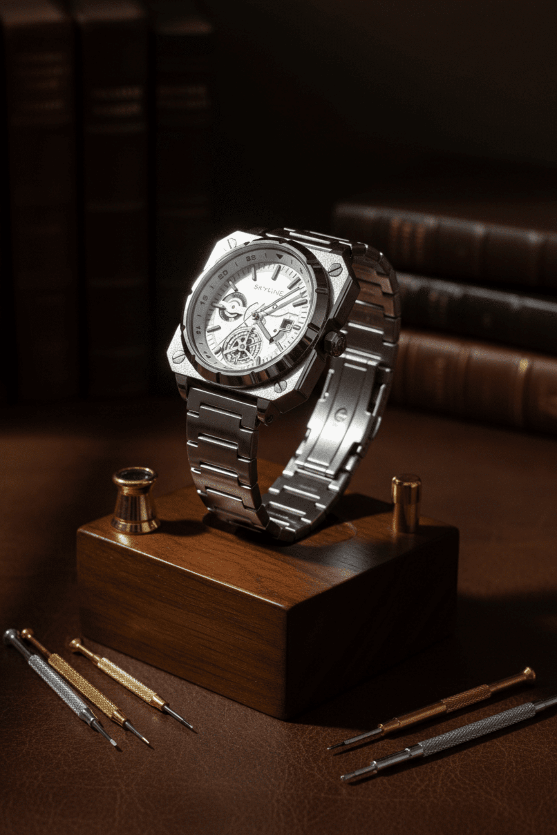 Reloj Skyline Acero Quirúrgico Gran Legado - 4