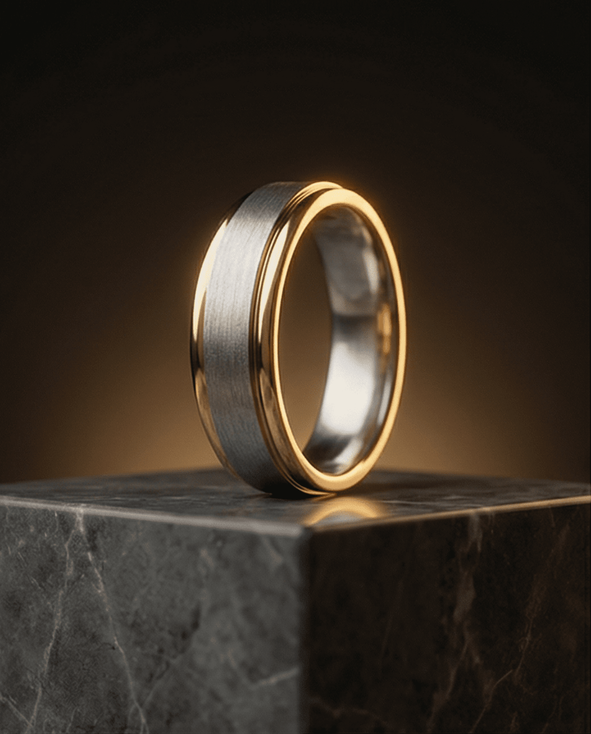 Alianzas Bicolor Premium - acero - oro 18klt - 4