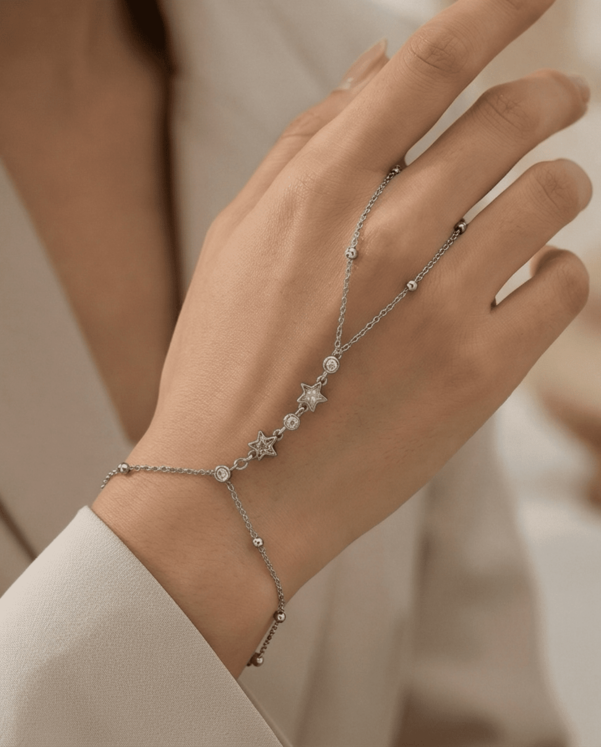 Stellar Hand Chain – Esclava de Mano en Acero Quirúrgico 316L - 1