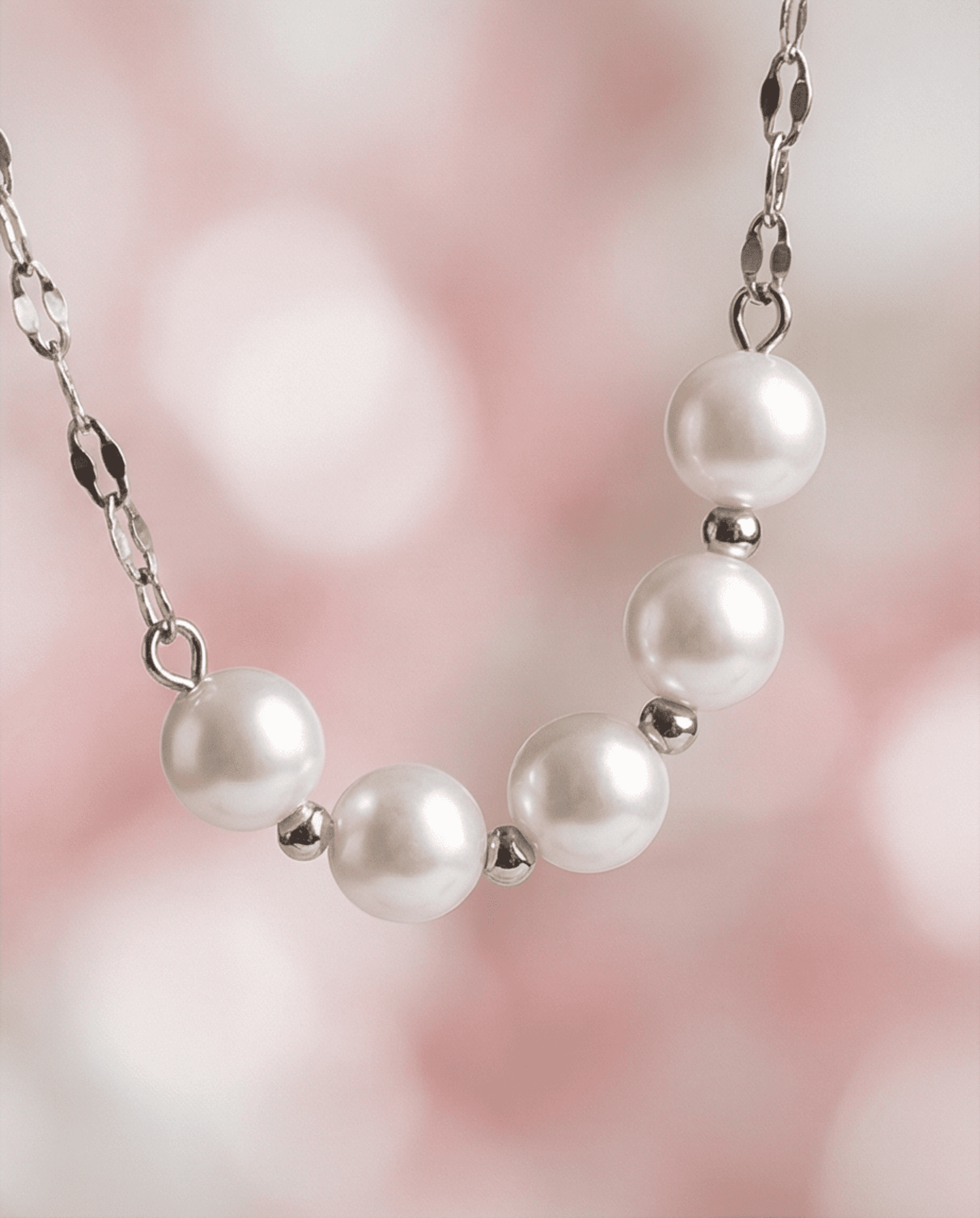 Collar Perla steel Silver - acero quirúrgico - 3