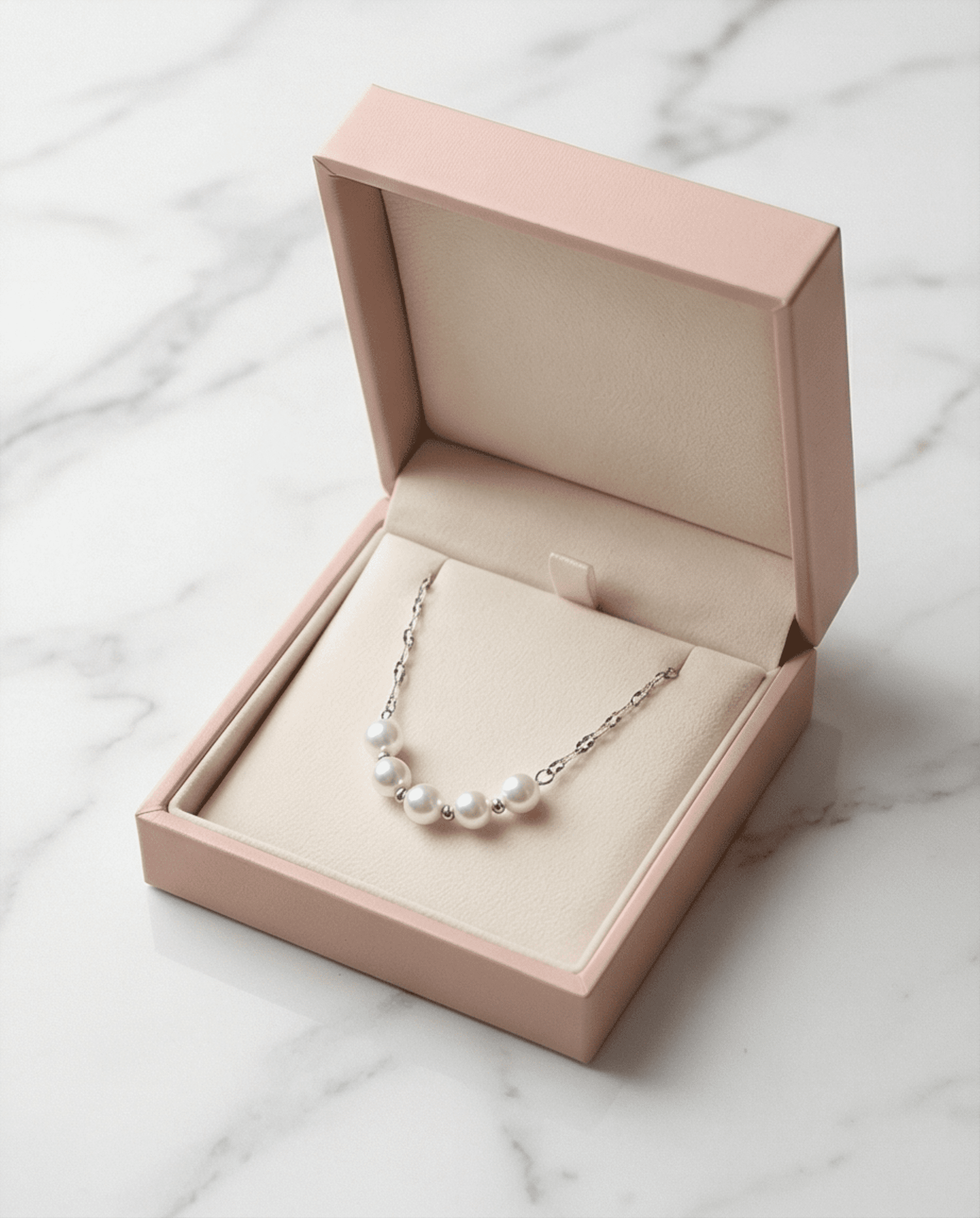 Collar Perla steel Silver - acero quirúrgico - 4