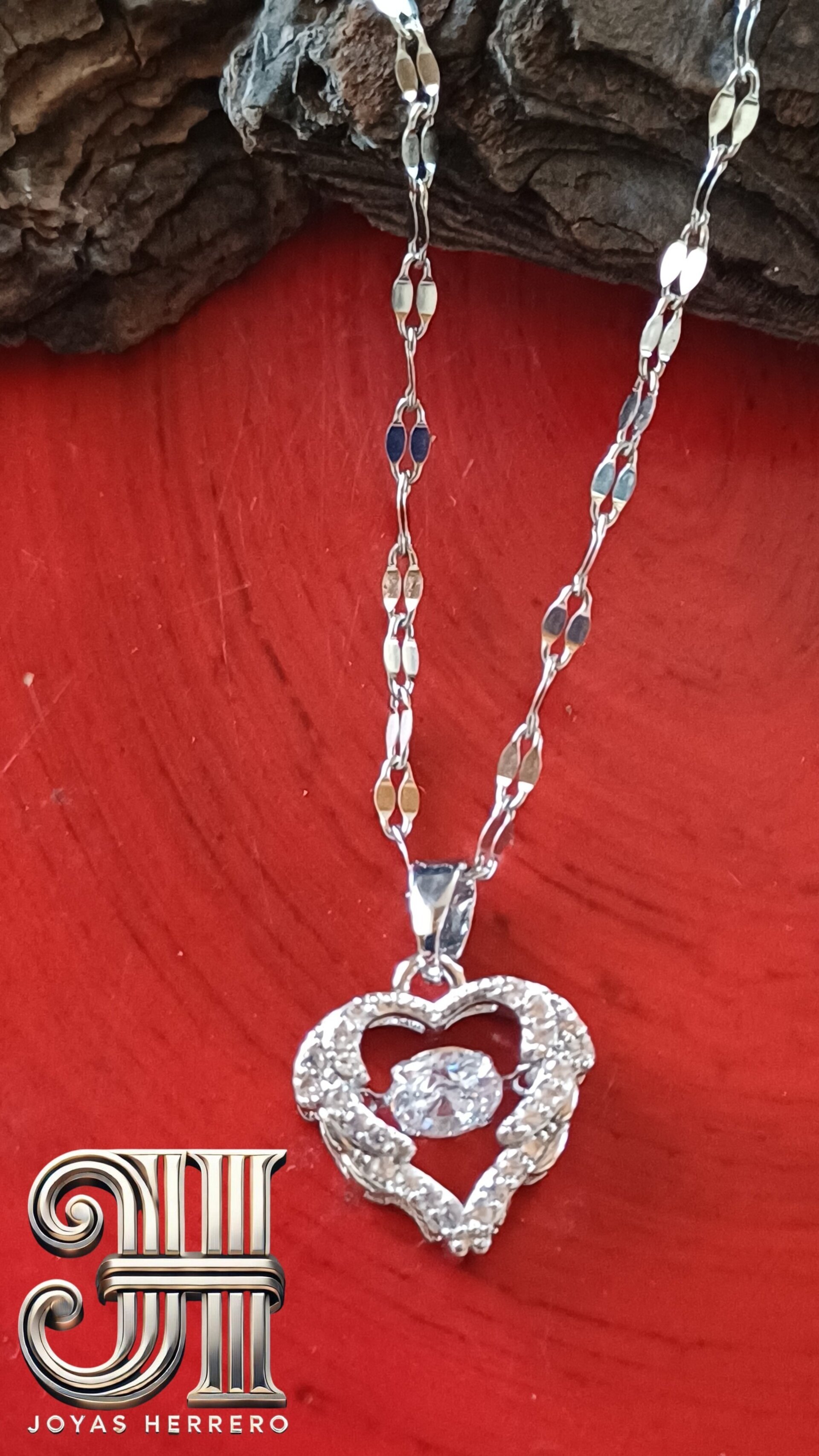Collar Corazón Brillante - 3