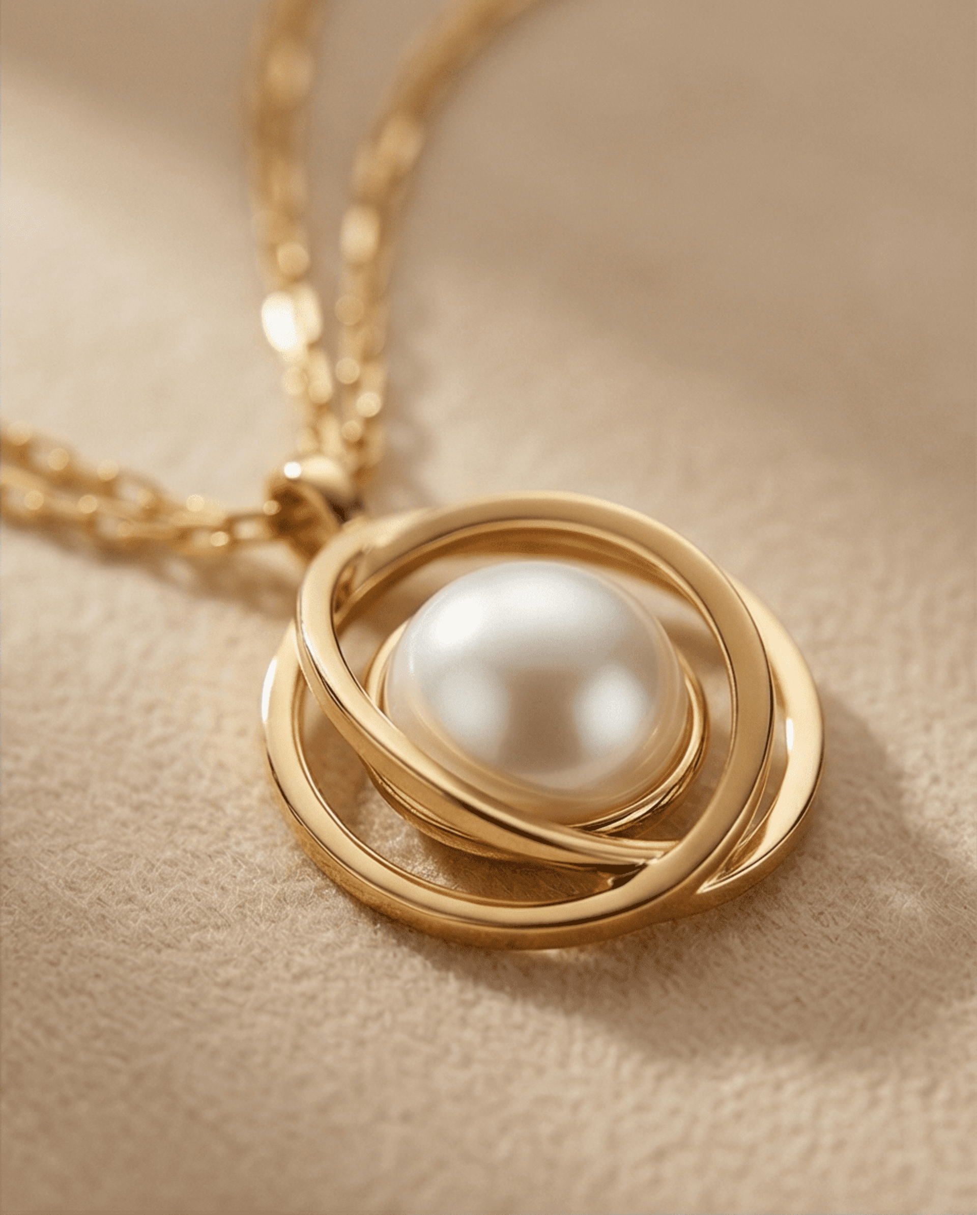 Collar Astra Luxe Blanco - chapado oro 18klt - 4