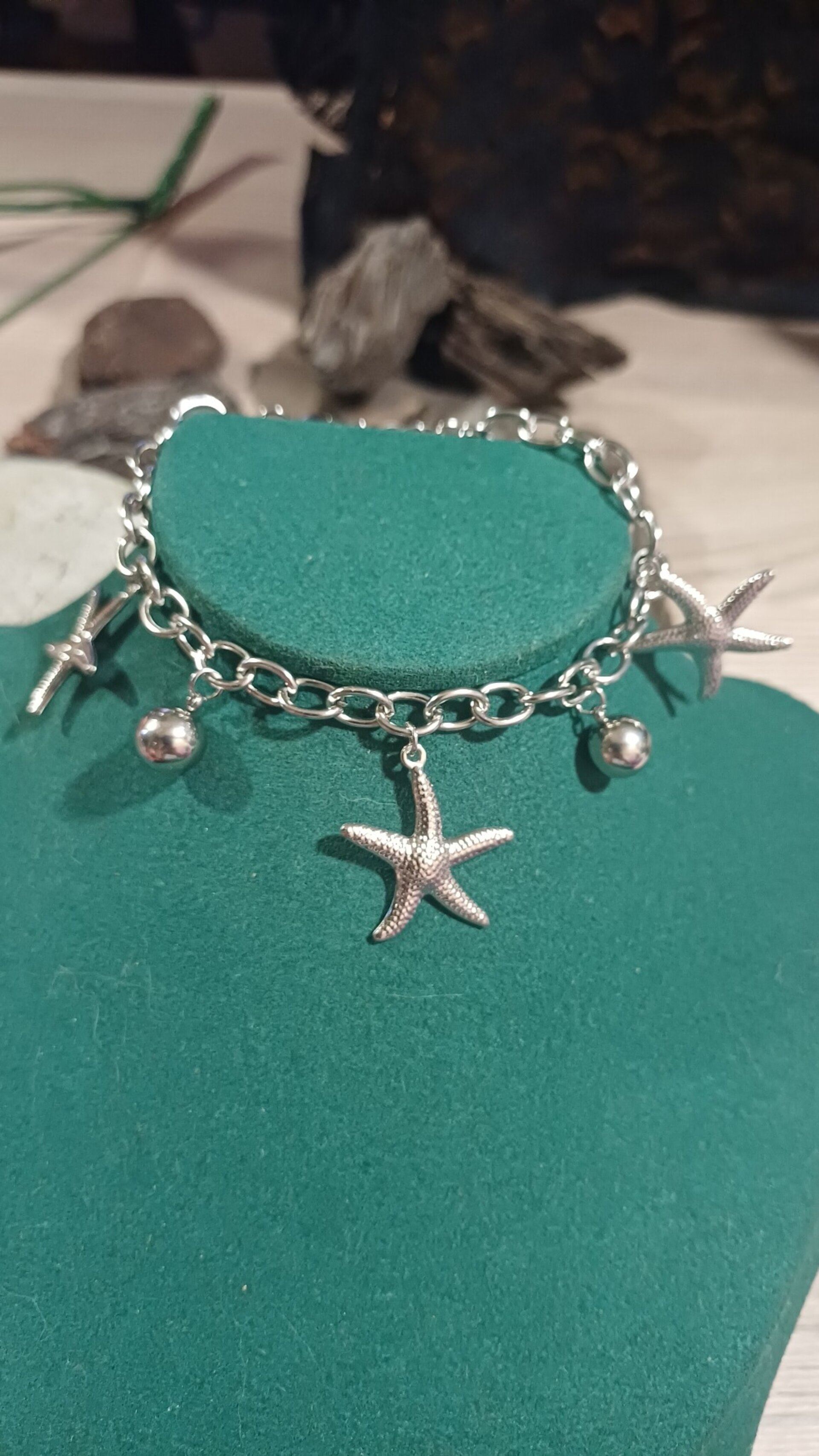 Pulsera de acero inoxidable con estrellas de mar | Estilo marino y veraniego - 2