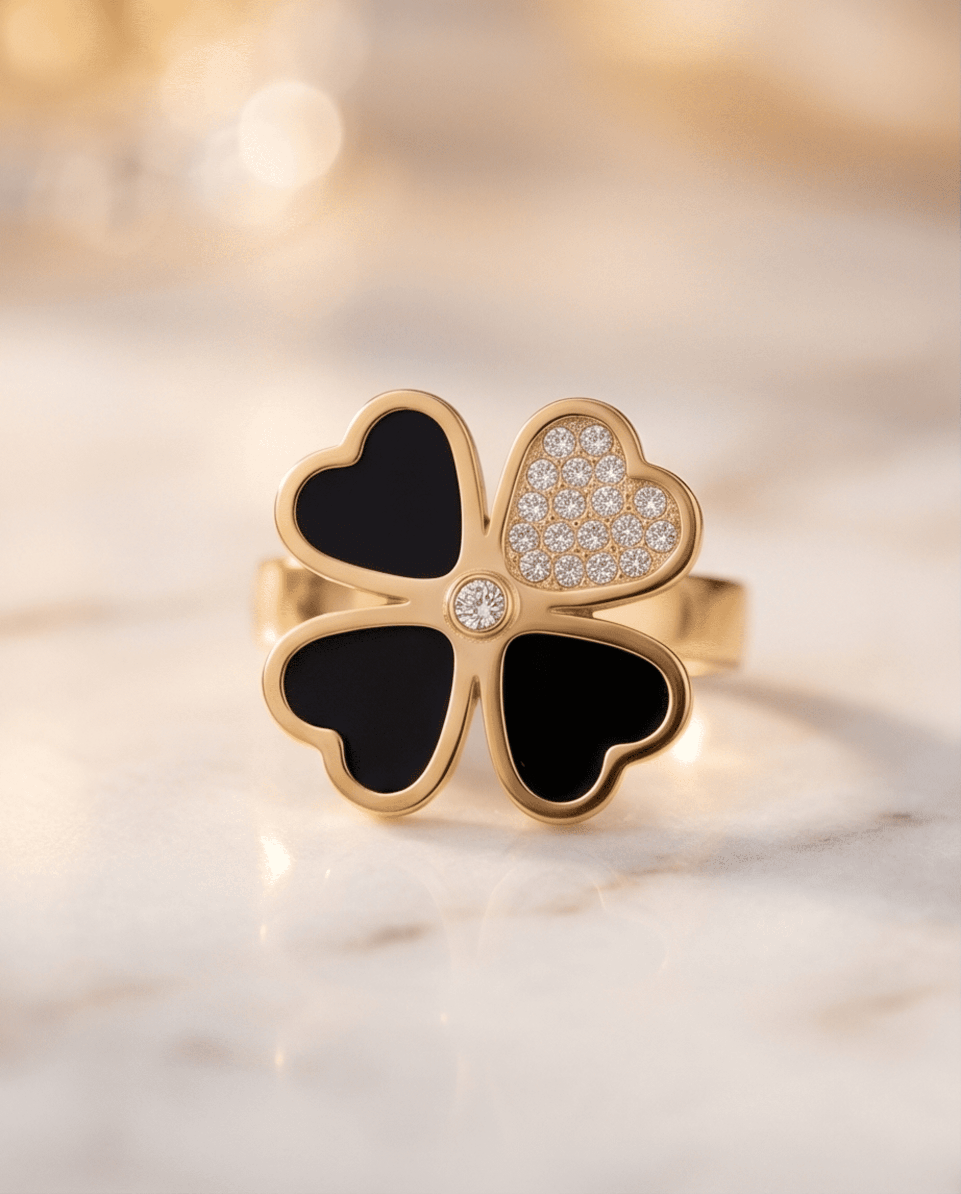 Anillo Lucky Clover – Elegancia y simbolismo en un diseño único - 4