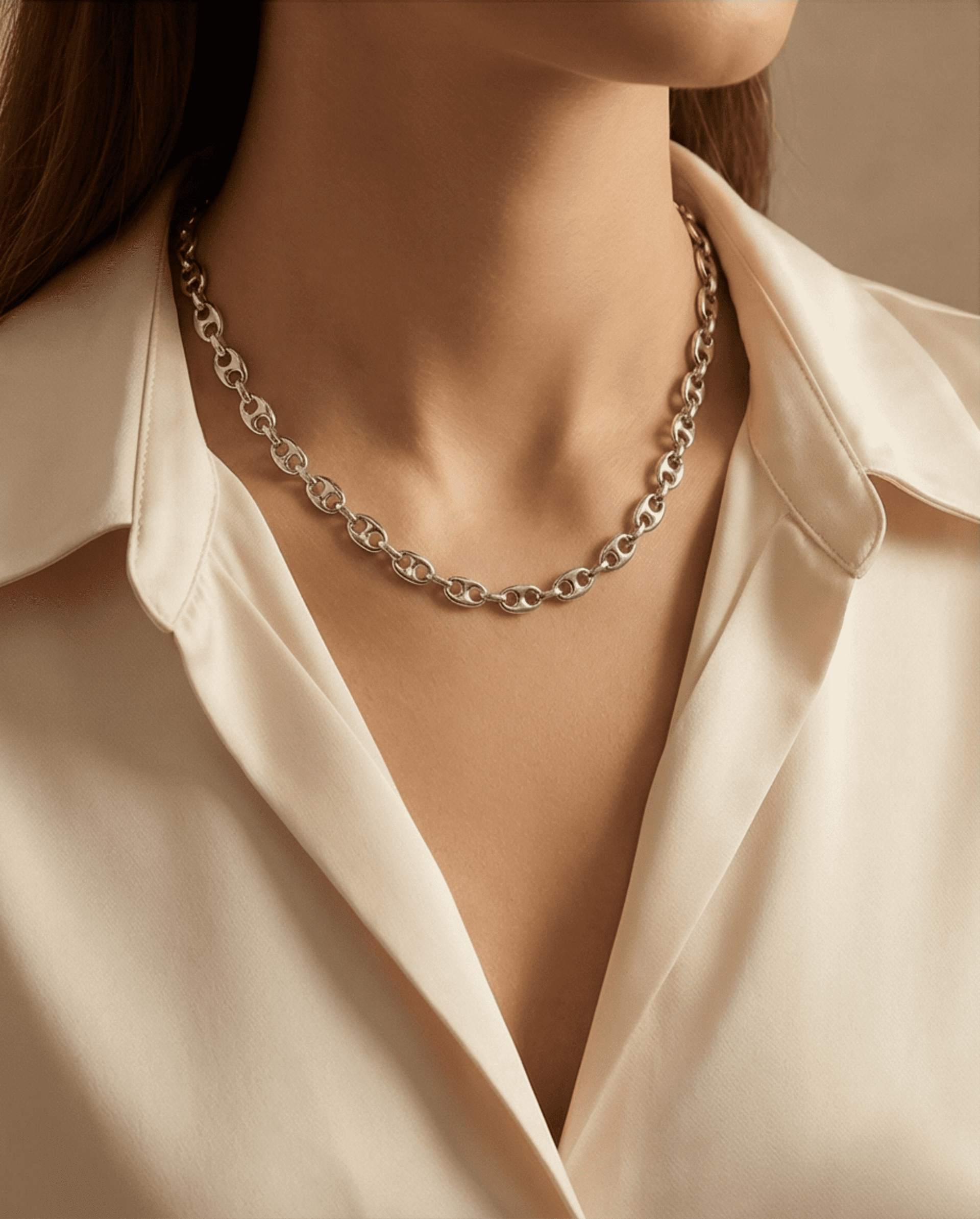 Collar Steel Silver Calabrote - acero quirúrgico - 2