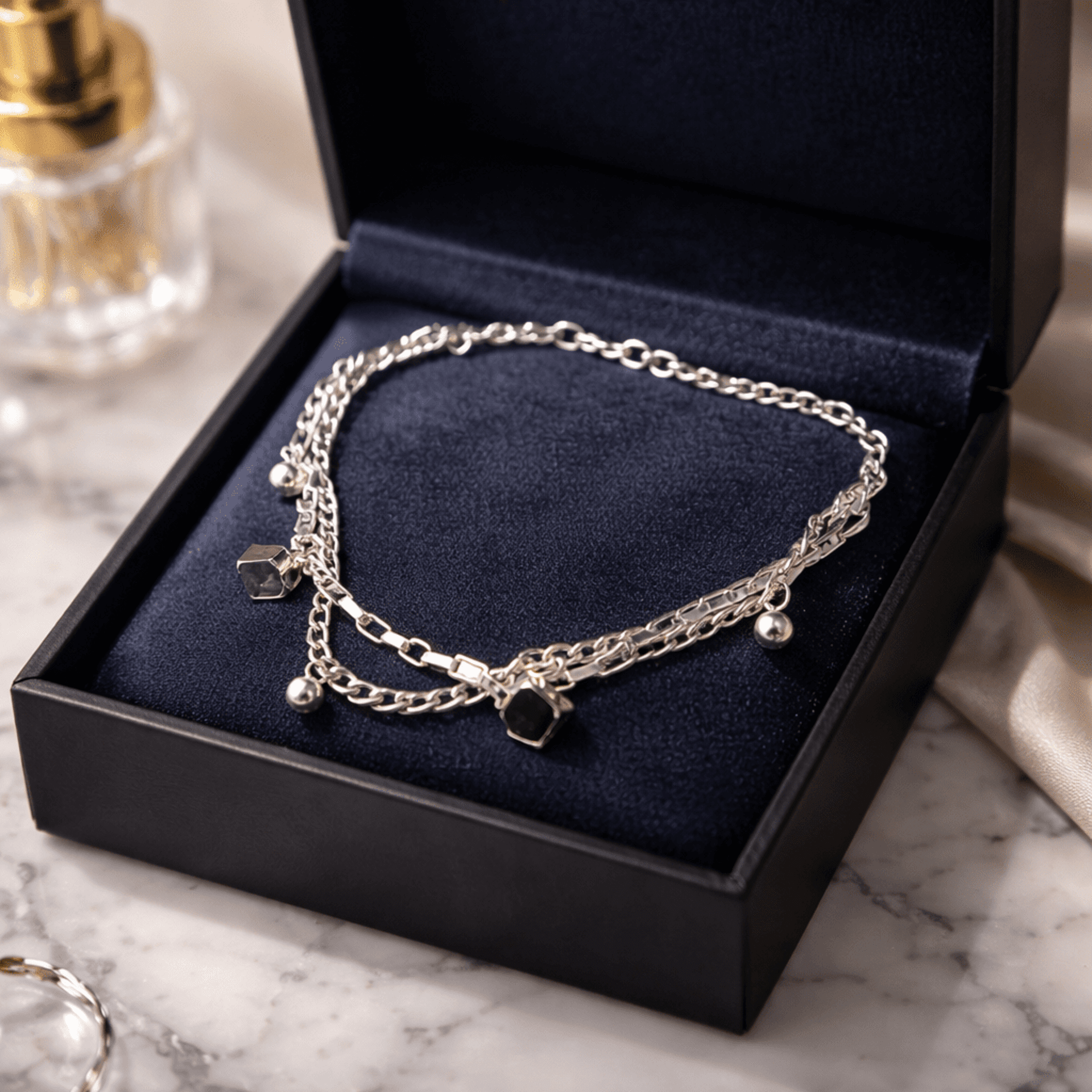 Pulsera Doble Cadena steel - Acero hipoalergénico - 6