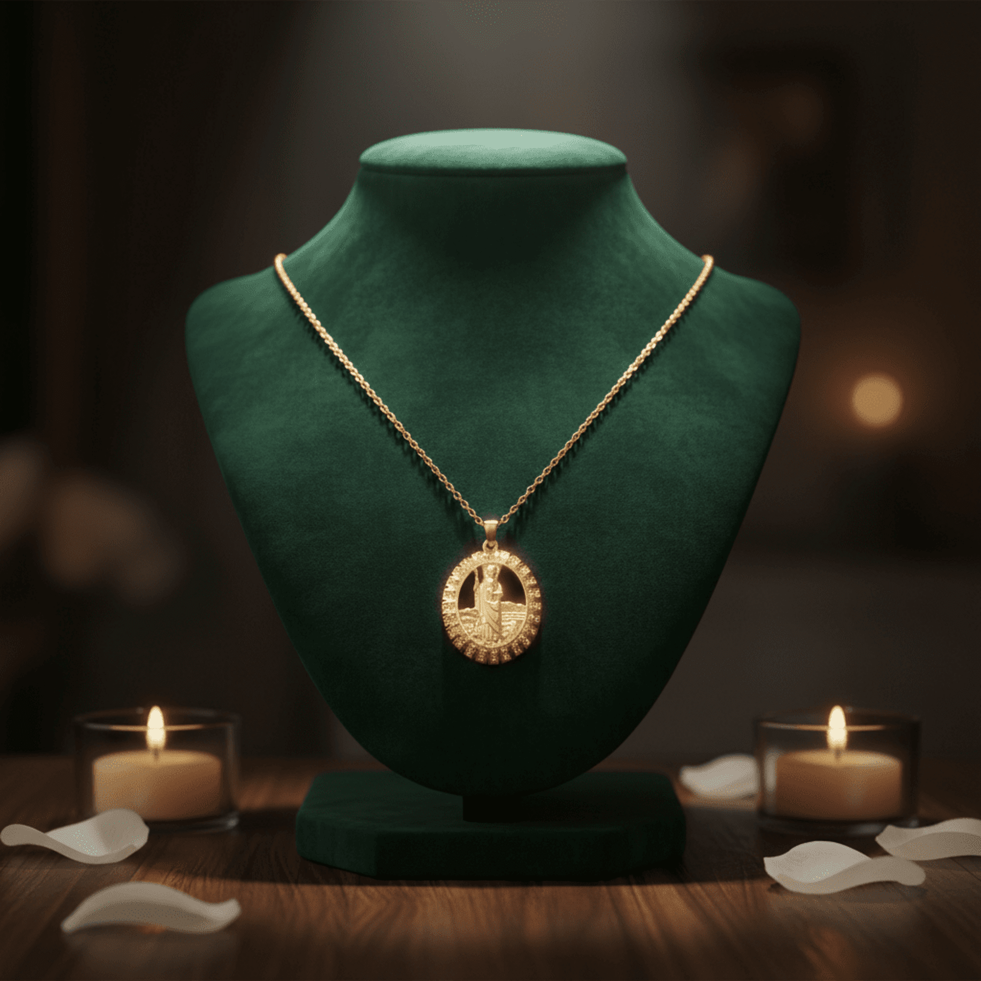 Cadena y medalla san Judas Tadeo chapado en oro 18klt - 2