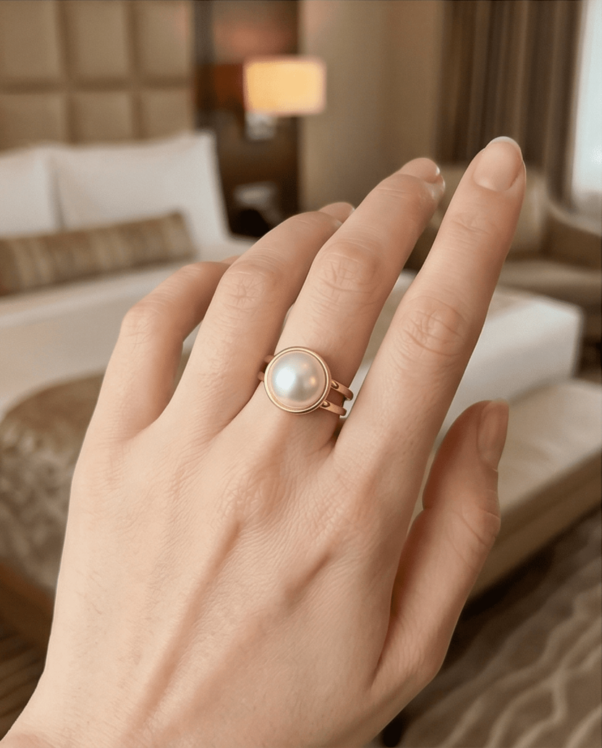 Anillo Pearl Aura – Elegancia atemporal con perla protagonista - 3