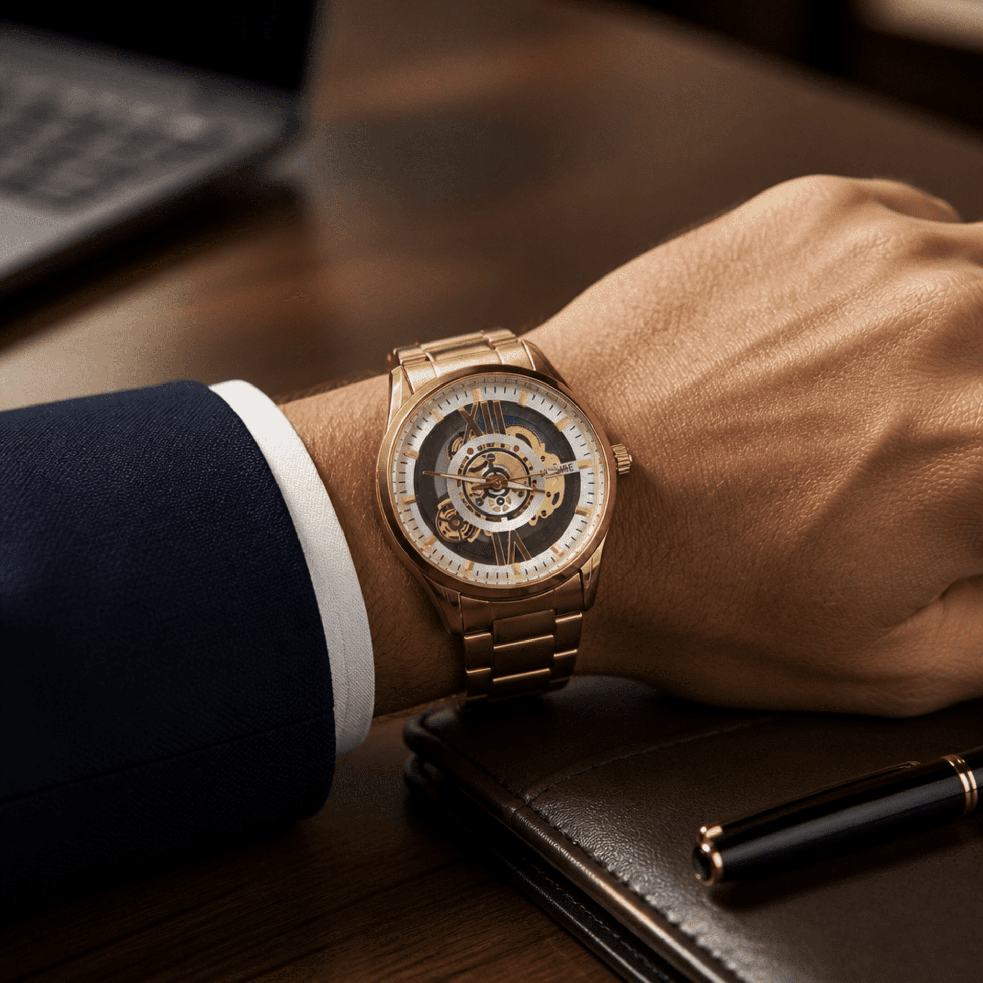 Reloj Skeleton Dorado – Diseño Premium Automático - 2