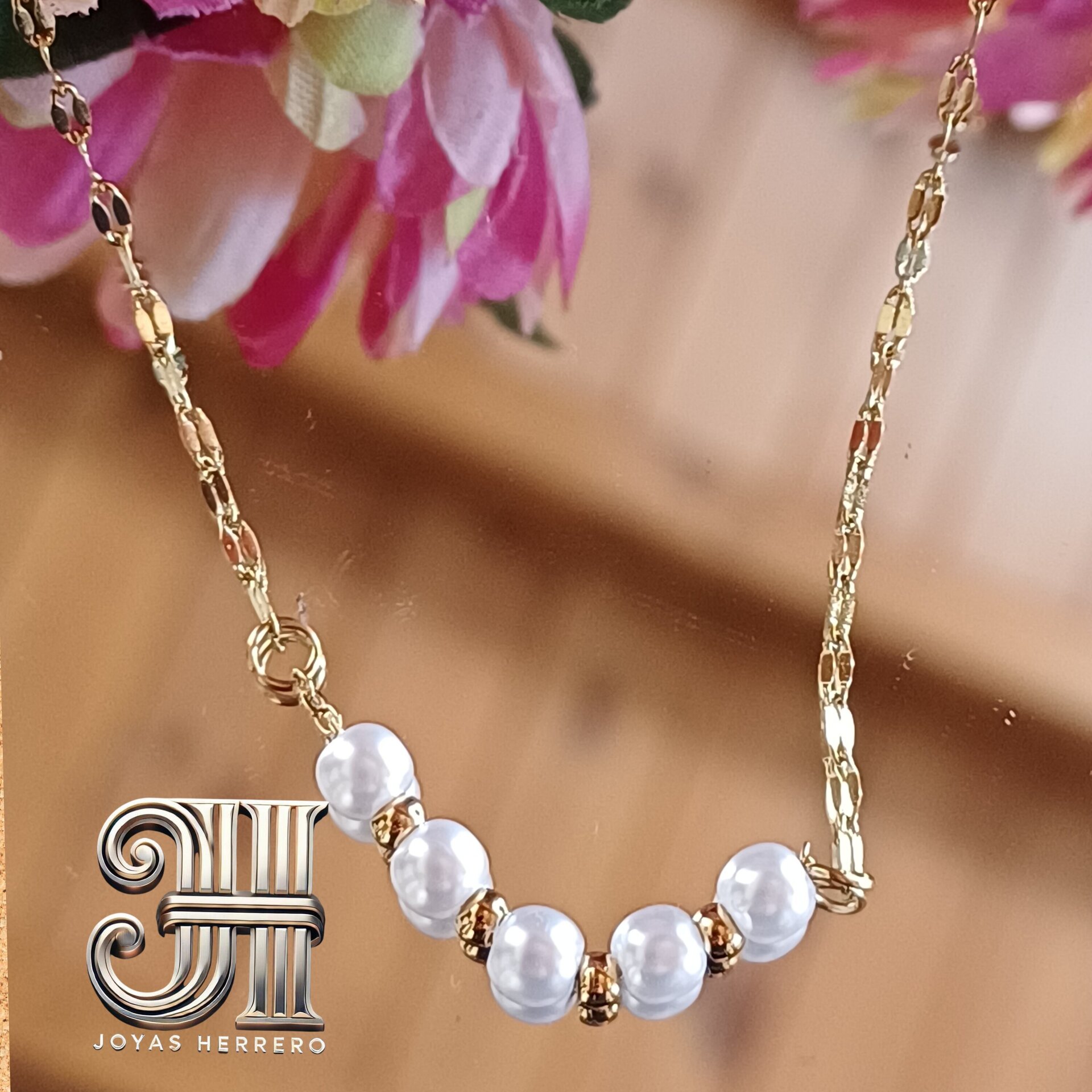 Collar Perla Serena - Acero Quirúrgico en Plata u Oro - 5