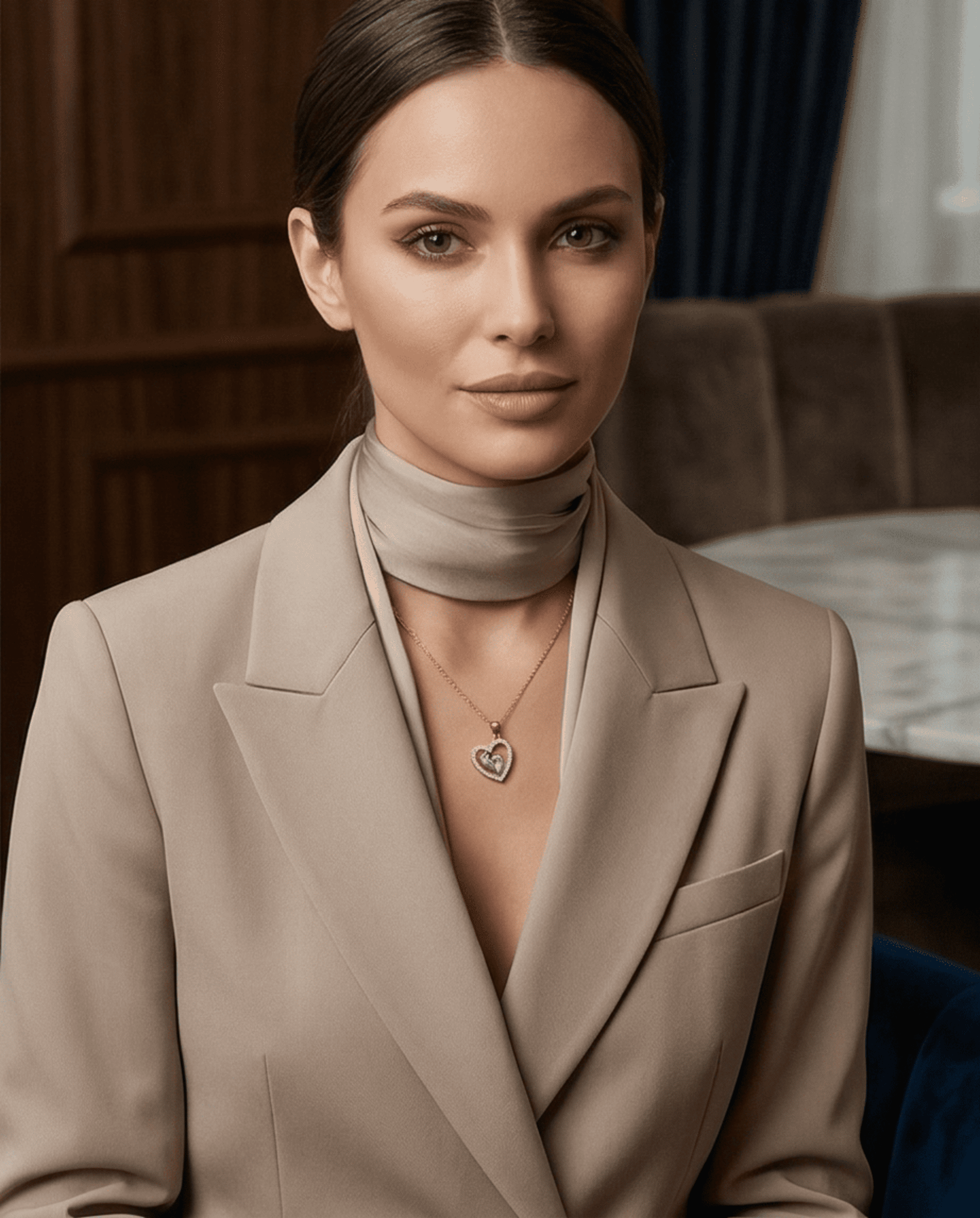 Corazón Babie circonitas - chapado en oro 18klt - 7