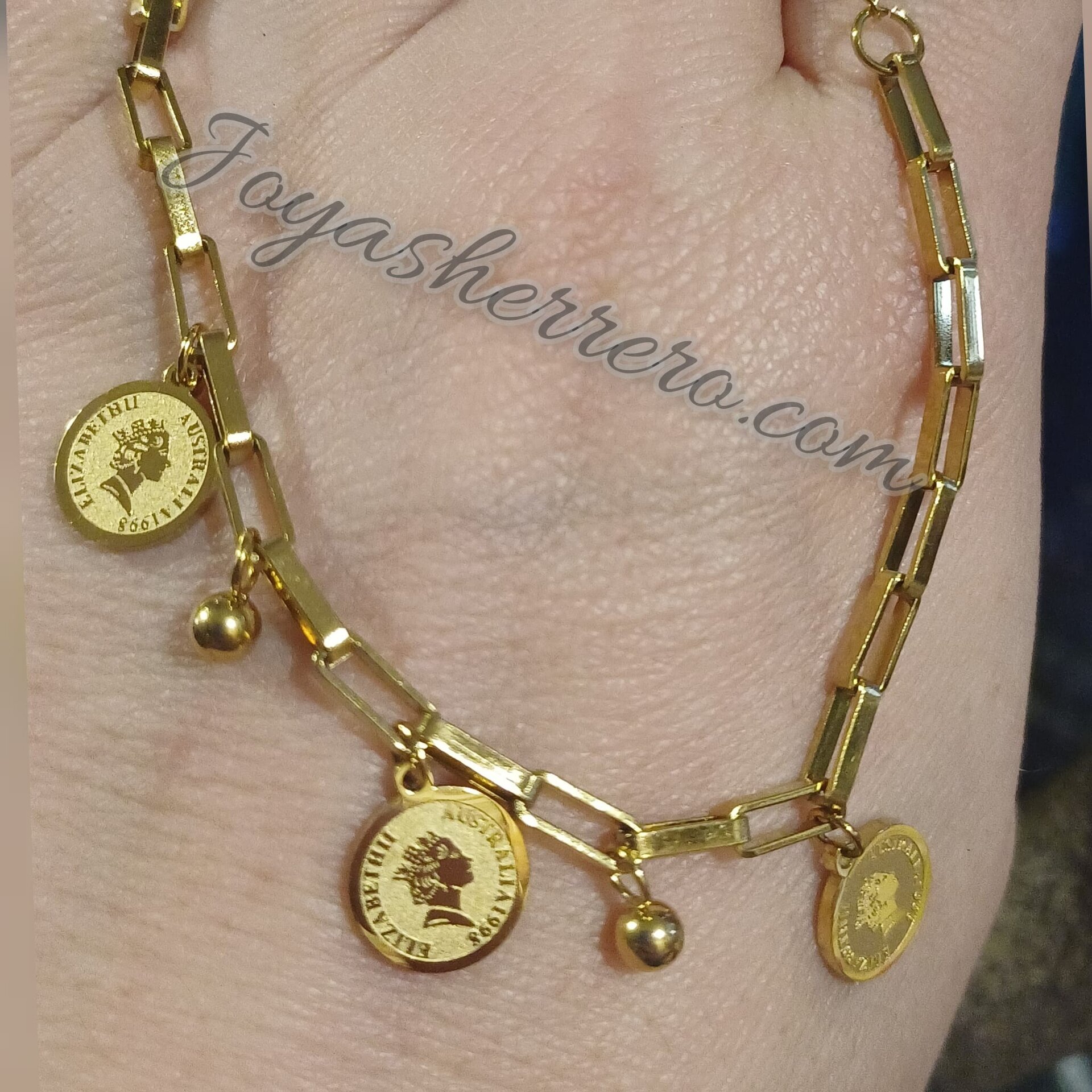 Pulsera Monedas Isabelinas Gold - 8