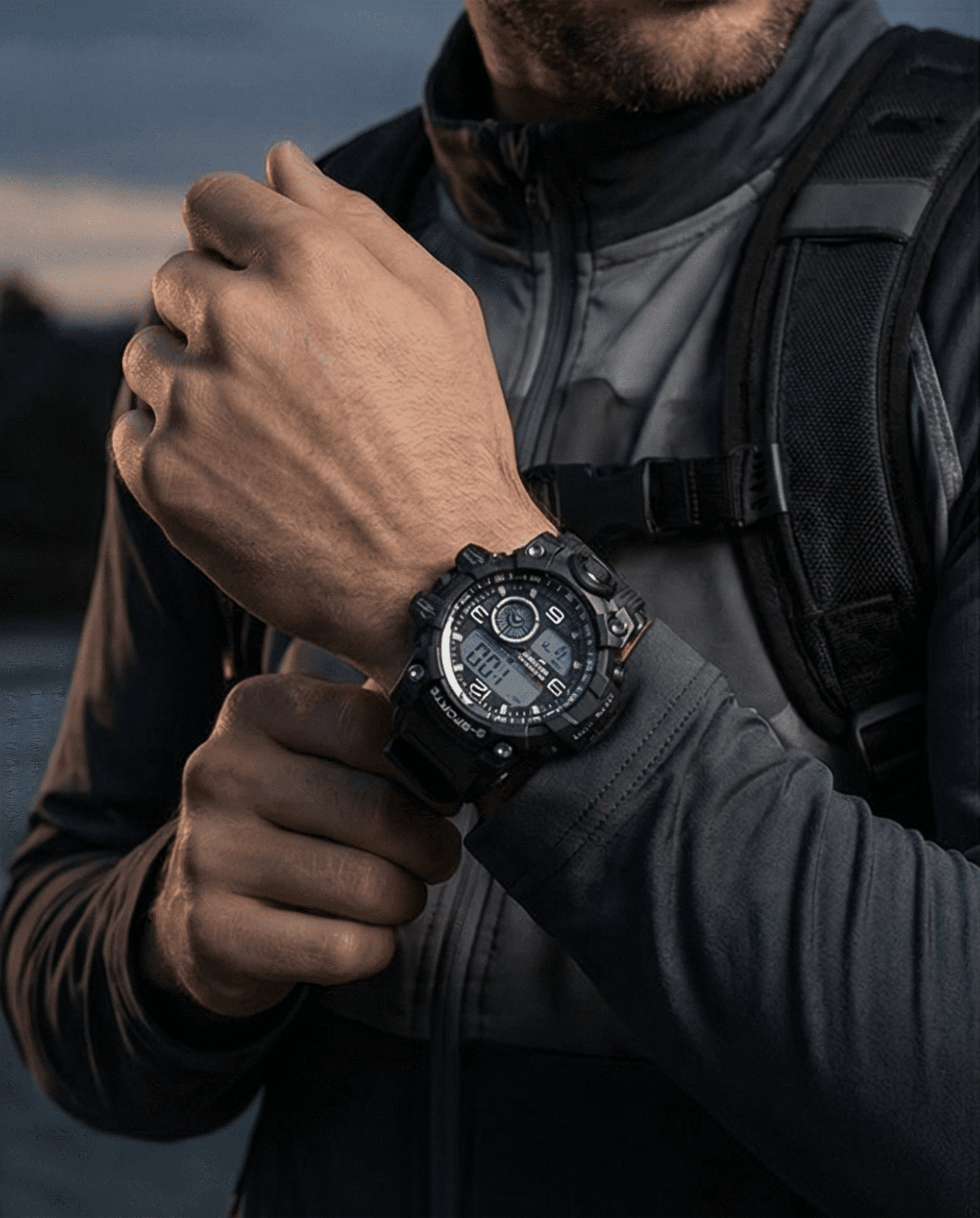 Reloj Digital Deportivo Militar Hombre S-SPORTS S-617 Negro - 3