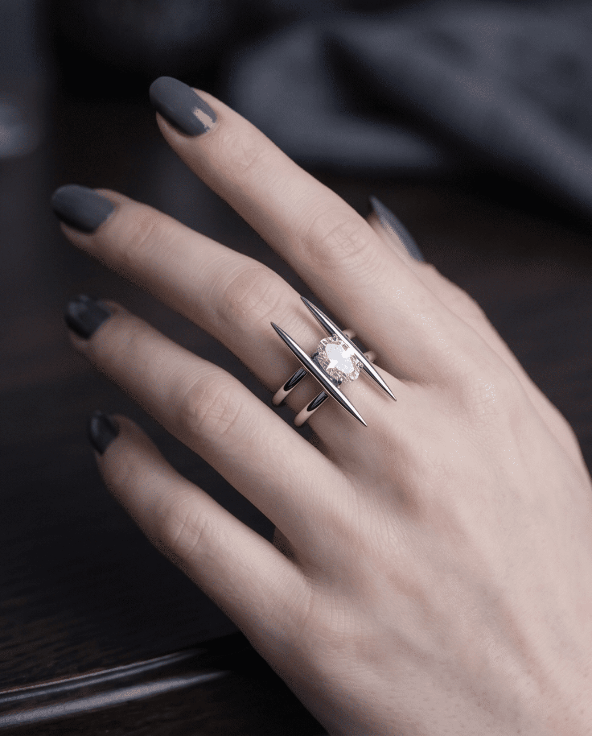 Anillo Ajustable Minimal Diamond – Acero Quirúrgico 316L - 3