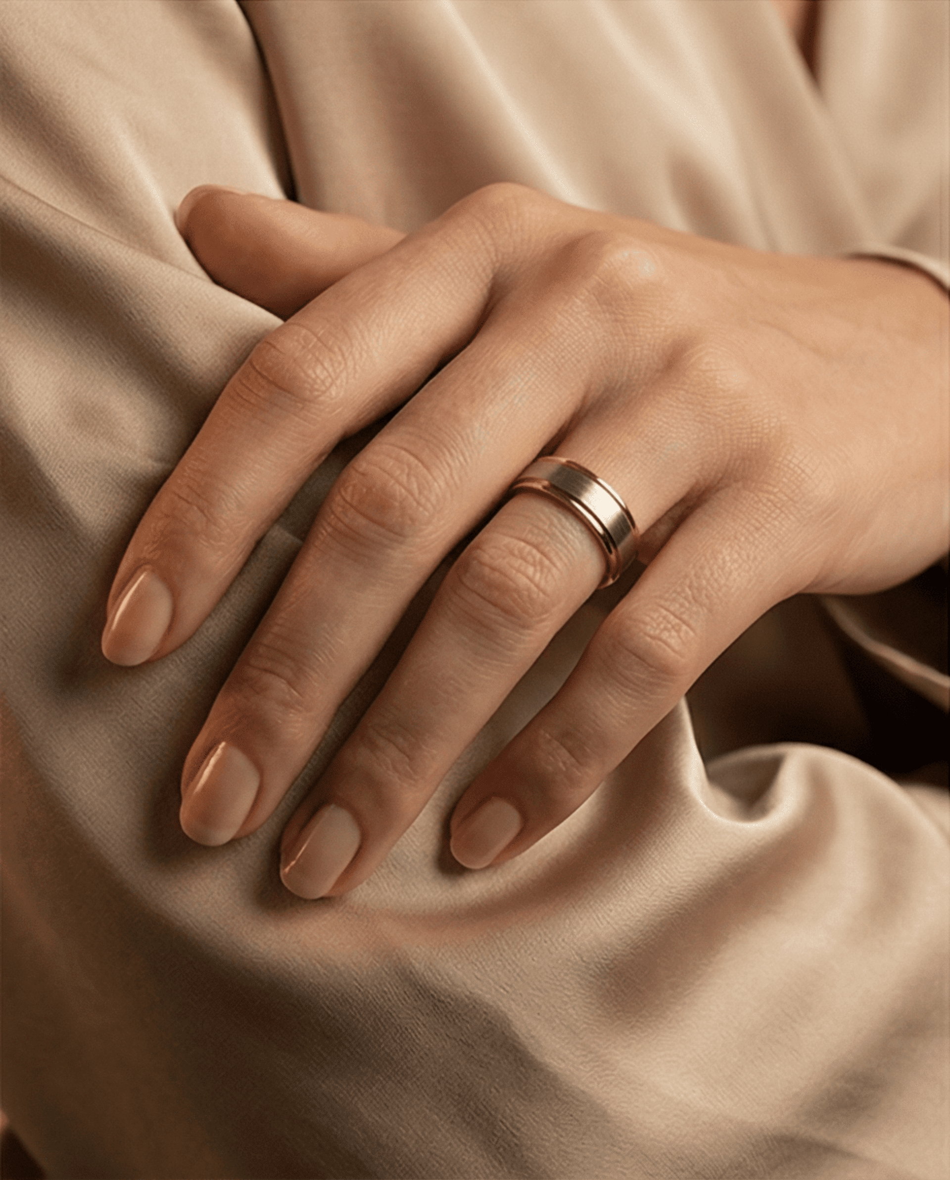 Alianzas Bicolor Premium - acero - oro 18klt - 2