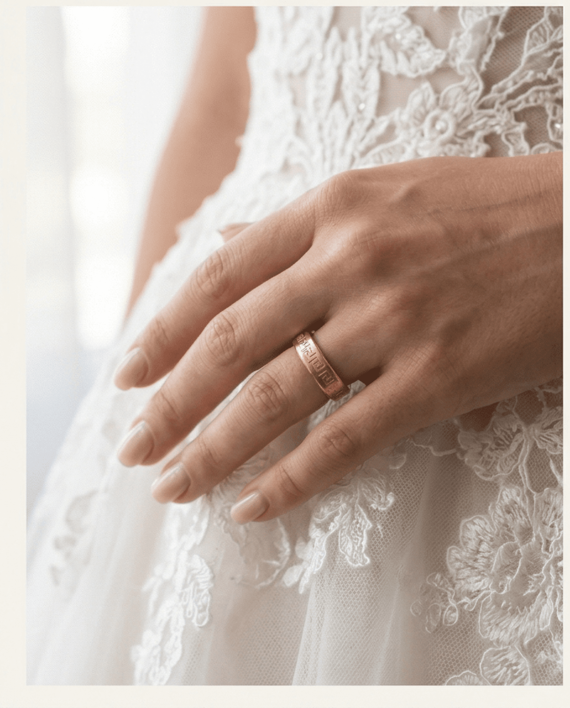 Alianza Greca - acero quirúrgico chapado en oro 18klt - 2