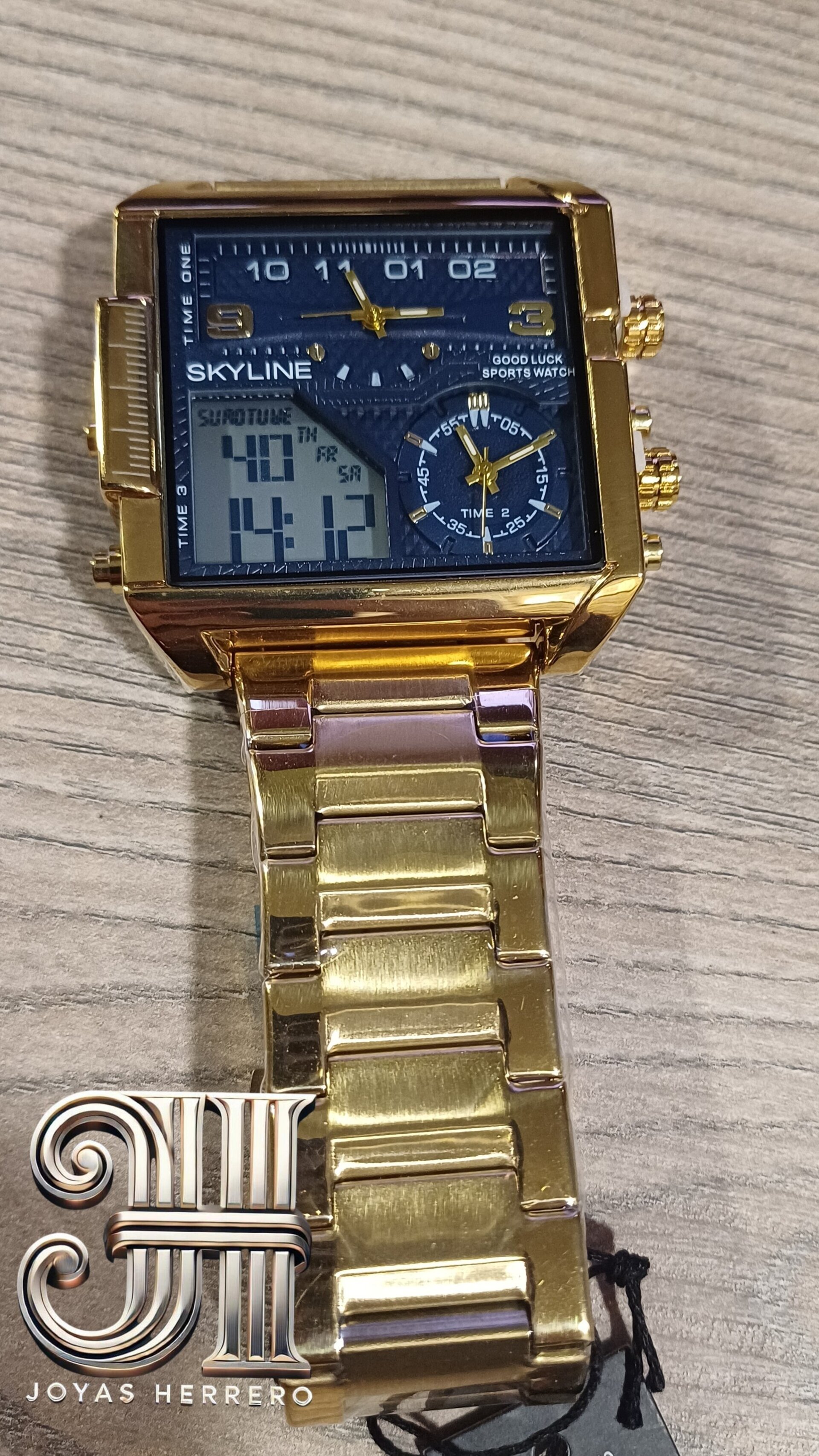 Reloj Multifunción Acero Triple Hora TopGear - 2