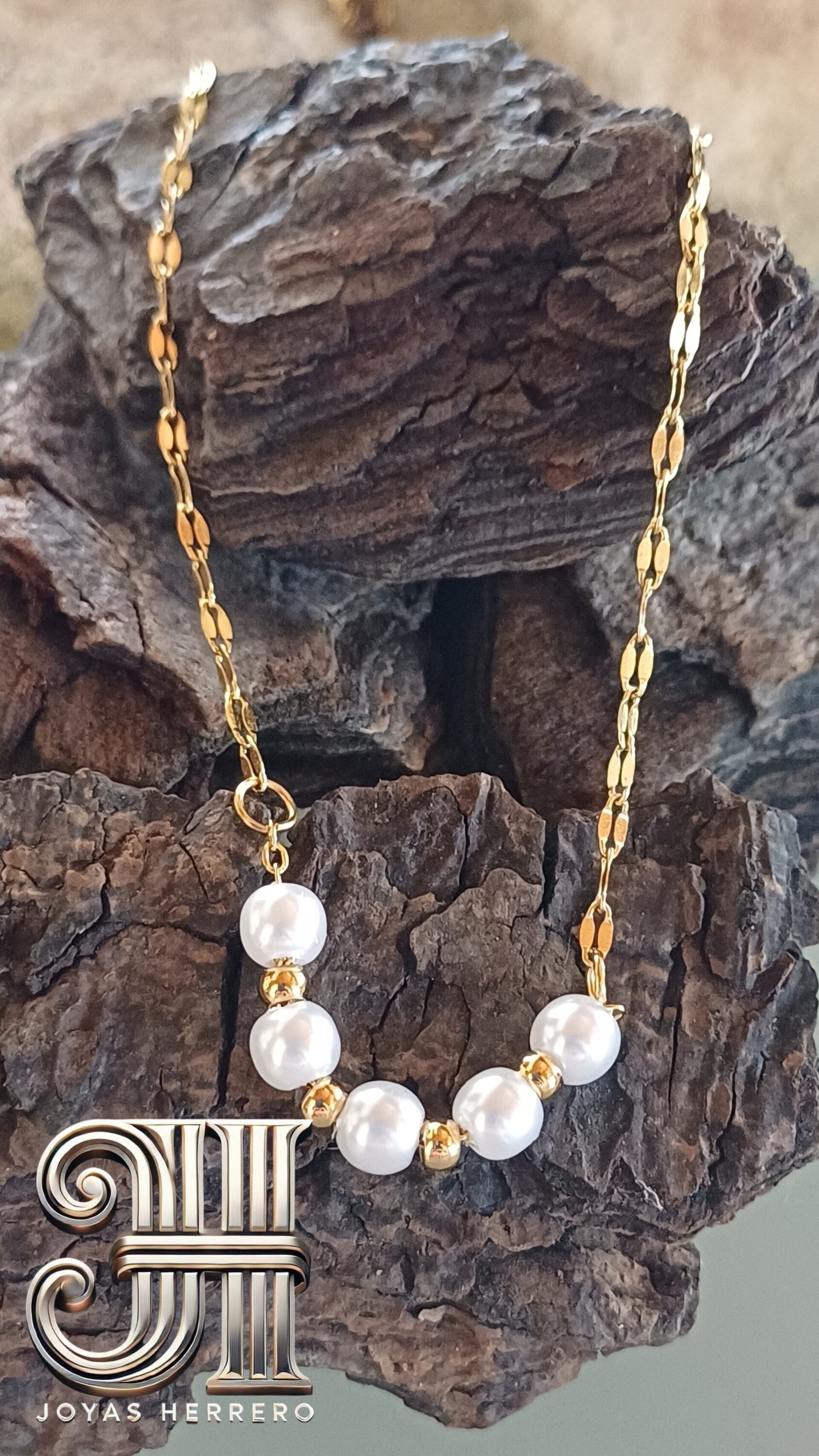Collar Perla Serena - Acero Quirúrgico en Plata u Oro - 2