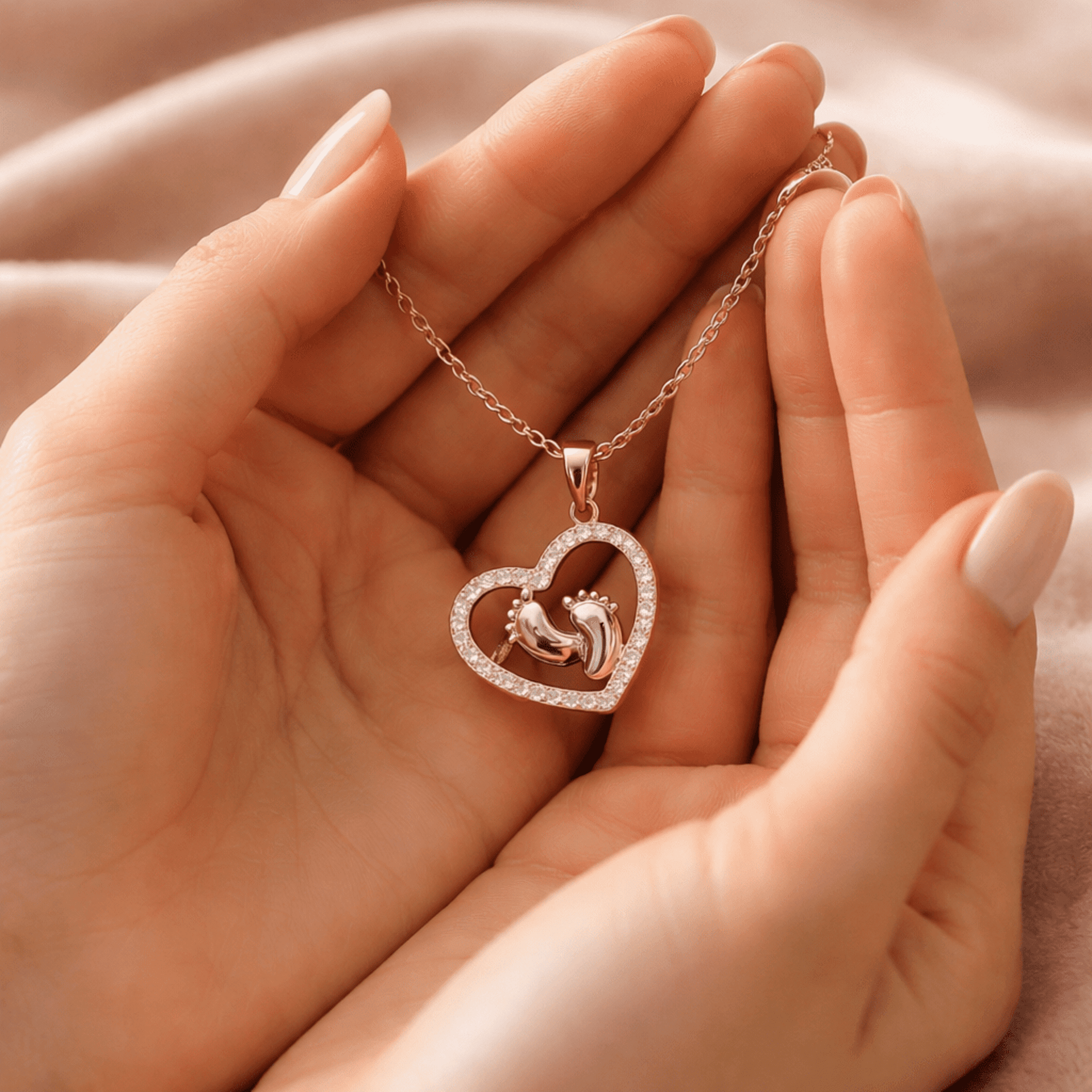 Corazón Babie circonitas - chapado en oro 18klt - 5