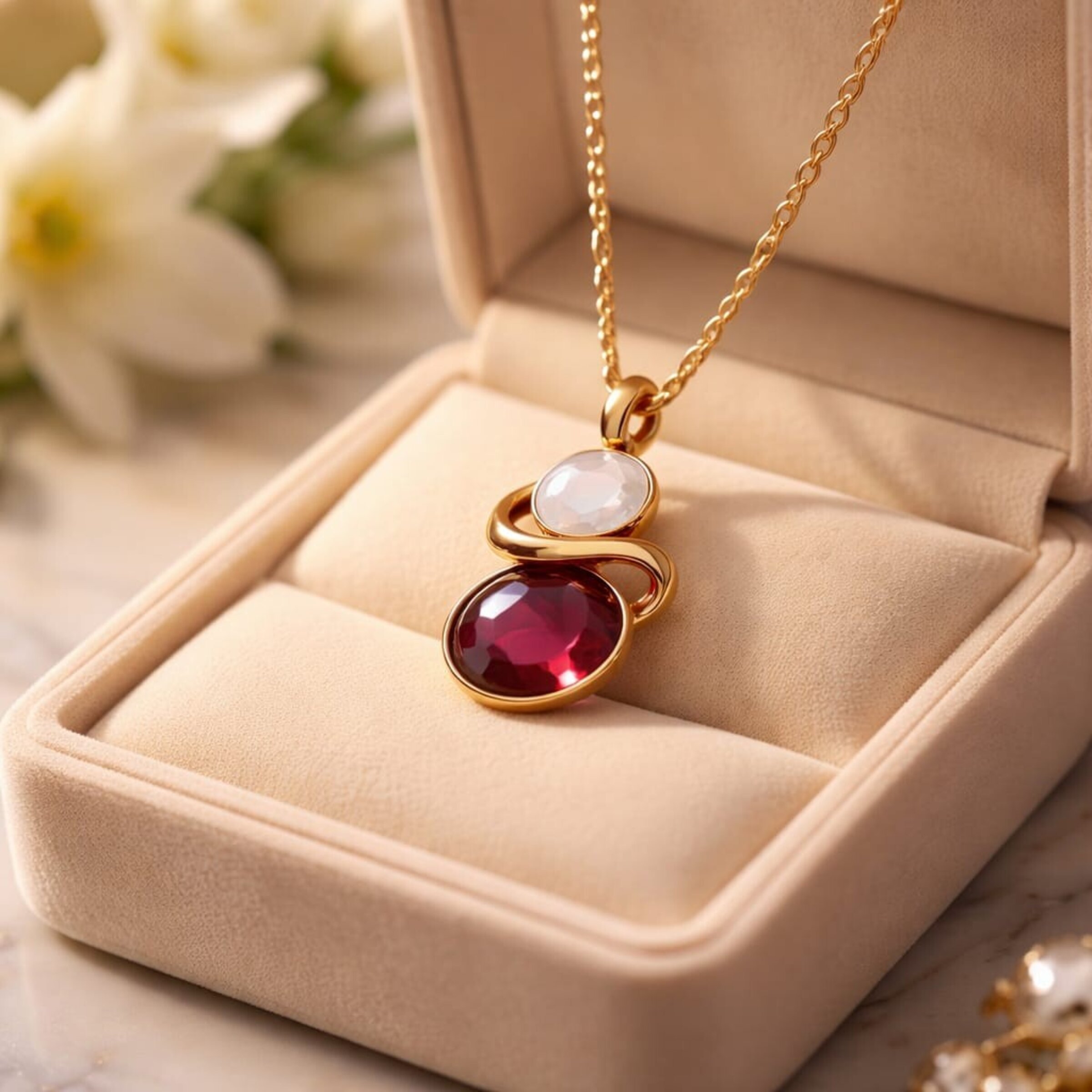 Collares, Gargantillas y Colgantes de Acero Oro 18Klt