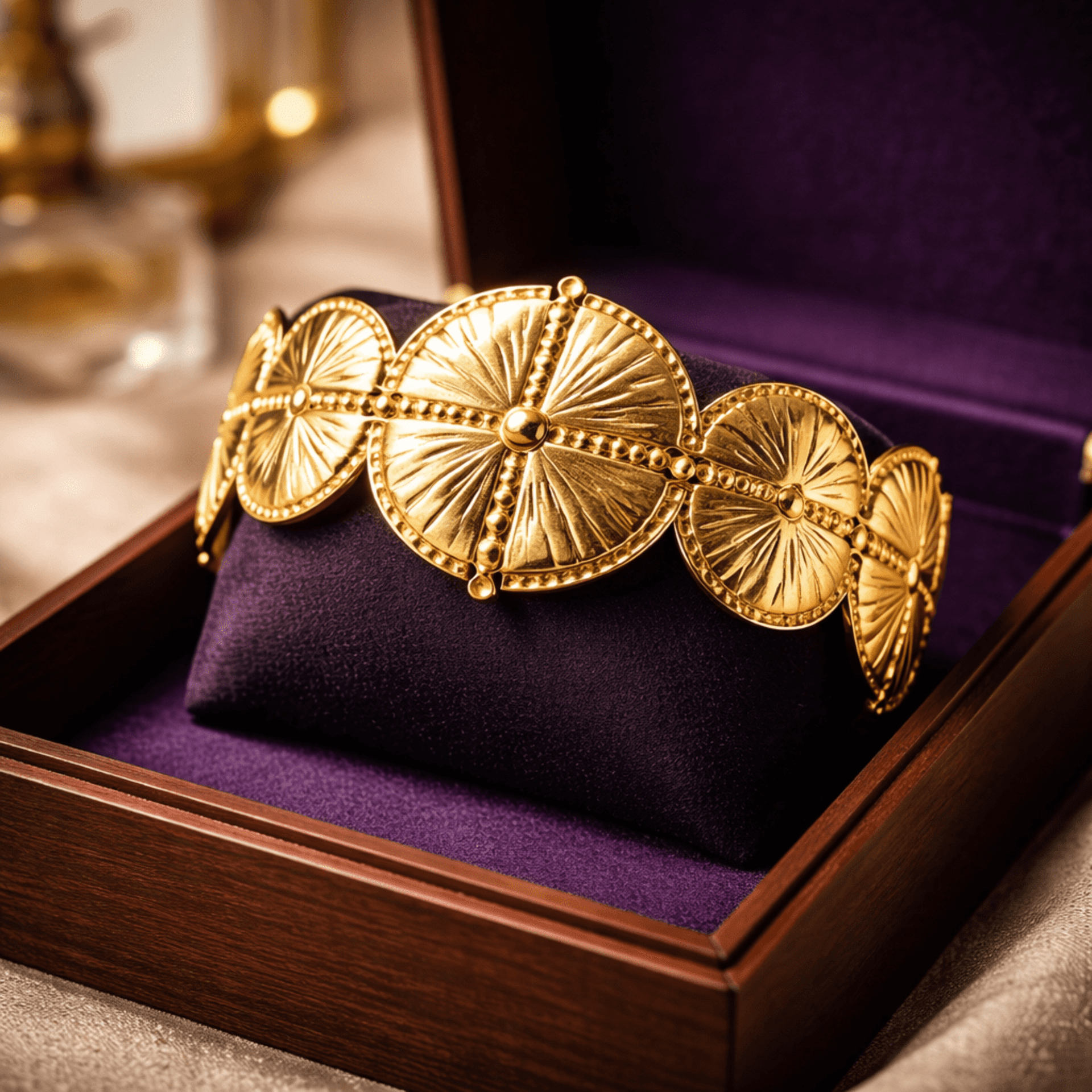 ✨ Brazalete Roma Dorado Elegancia Atemporal ✨ - 3