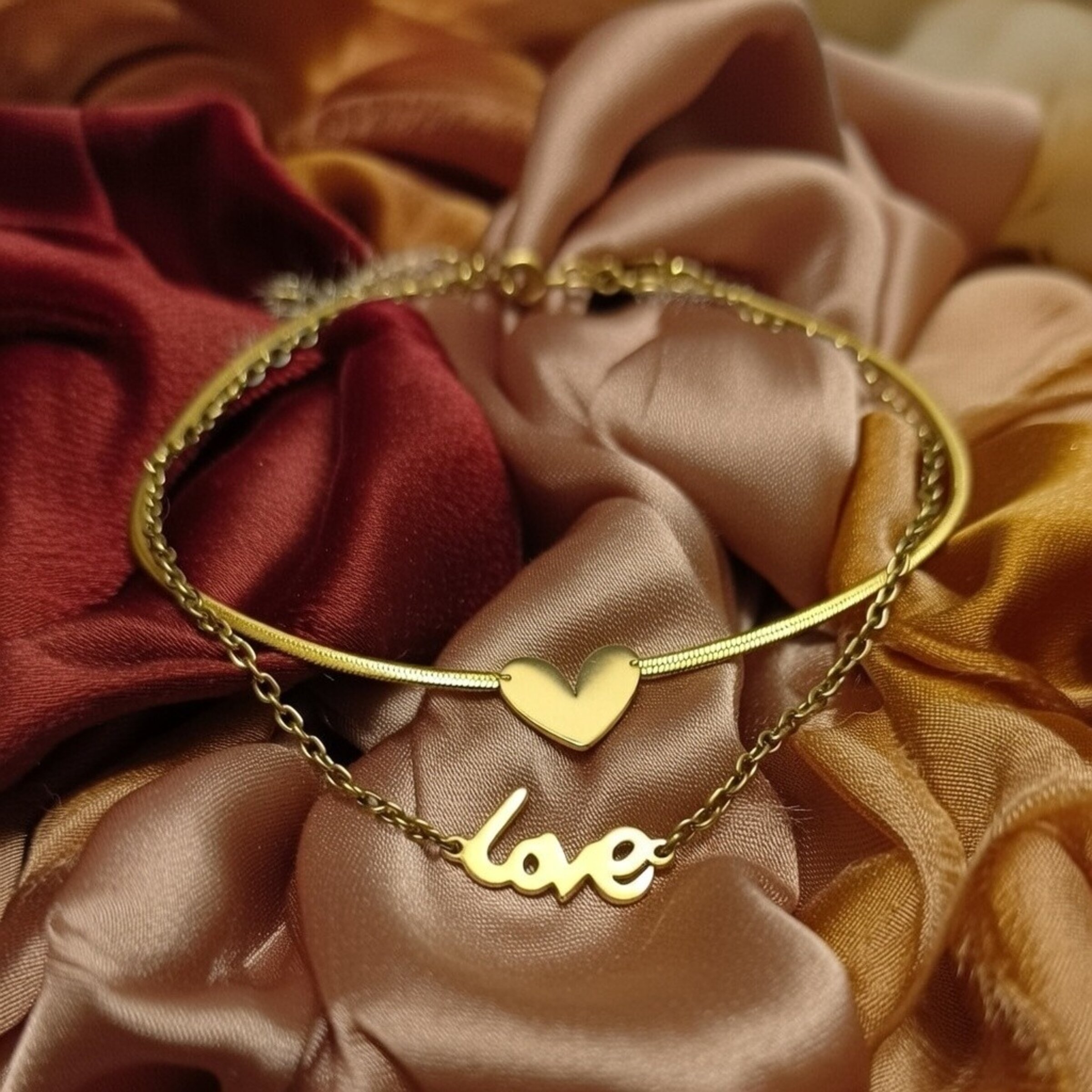 Pulseras de Acero  Oro 18Klt