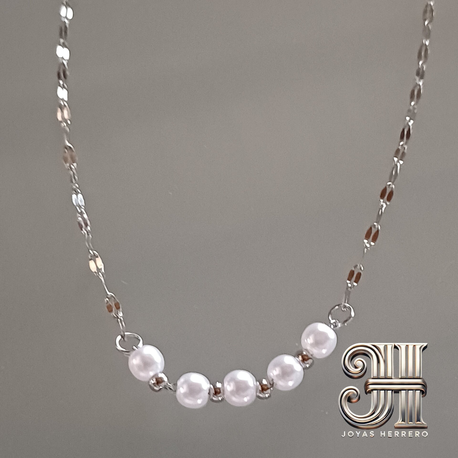 Collar Perla Serena - Acero Quirúrgico en Oro o Plata - 6