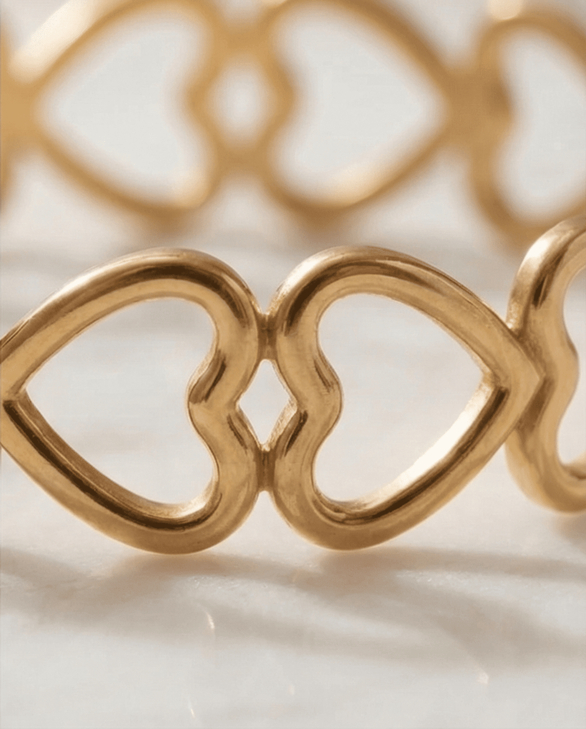 Pulsera Brazalete Love Bangle - acero quirúrgico - Chapado en oro 18klt - 5