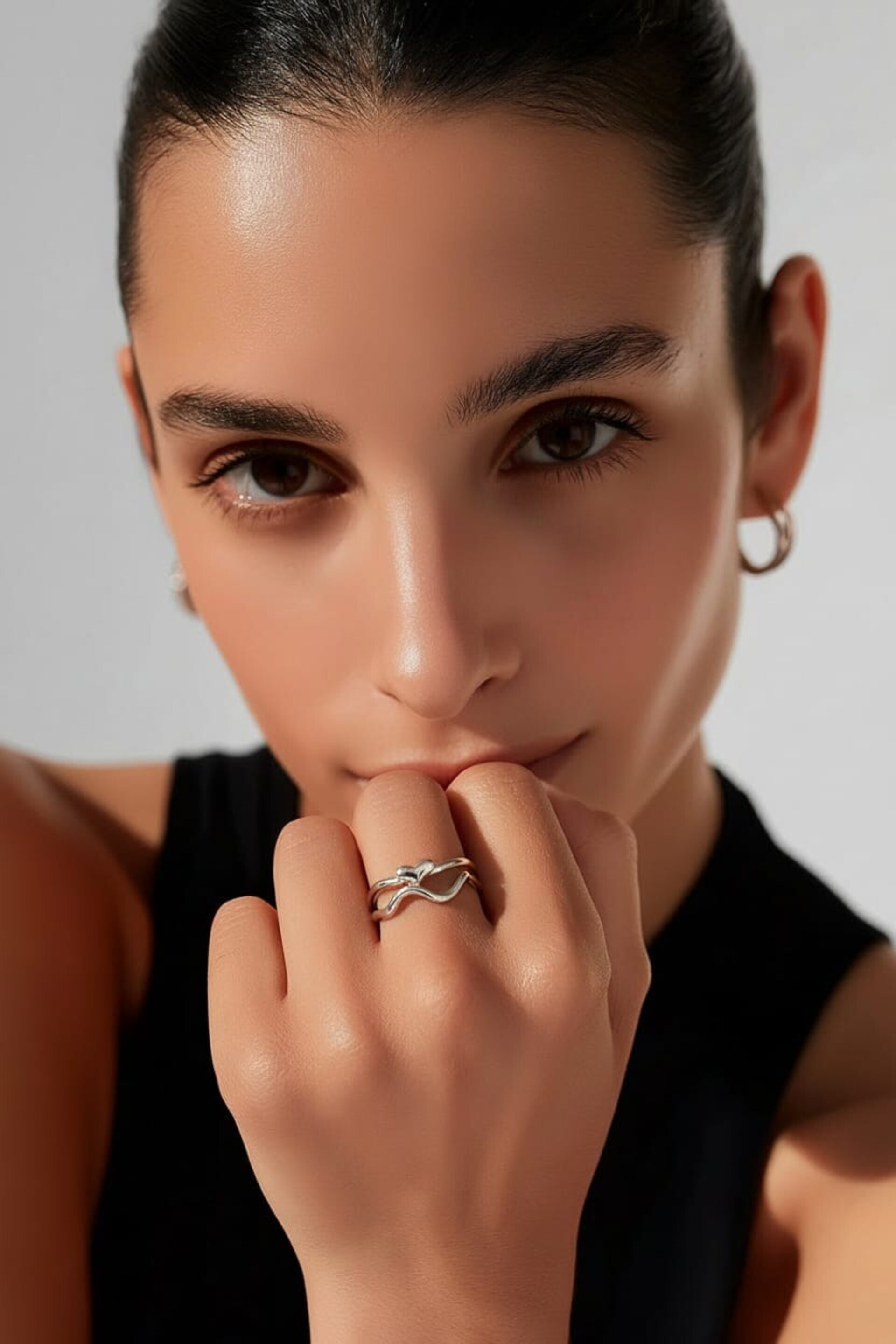 Anillo Ola de Amor – Acero Quirúrgico Ajustable - 2