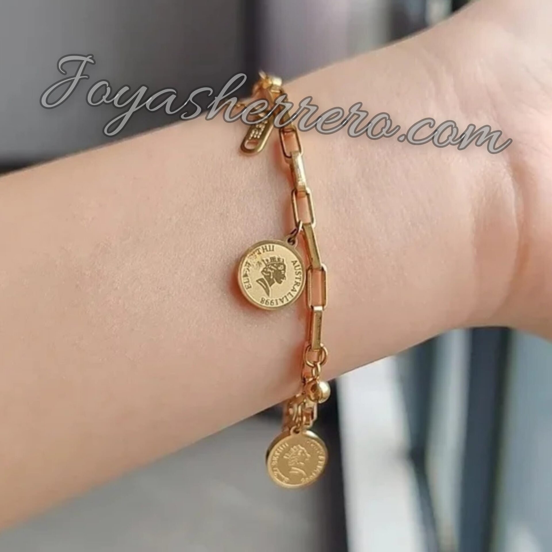 Pulsera Monedas Isabelinas Gold - 7